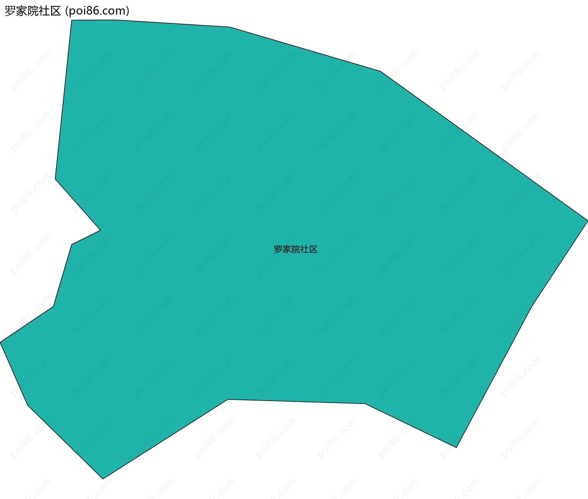 罗家院社区边界地图