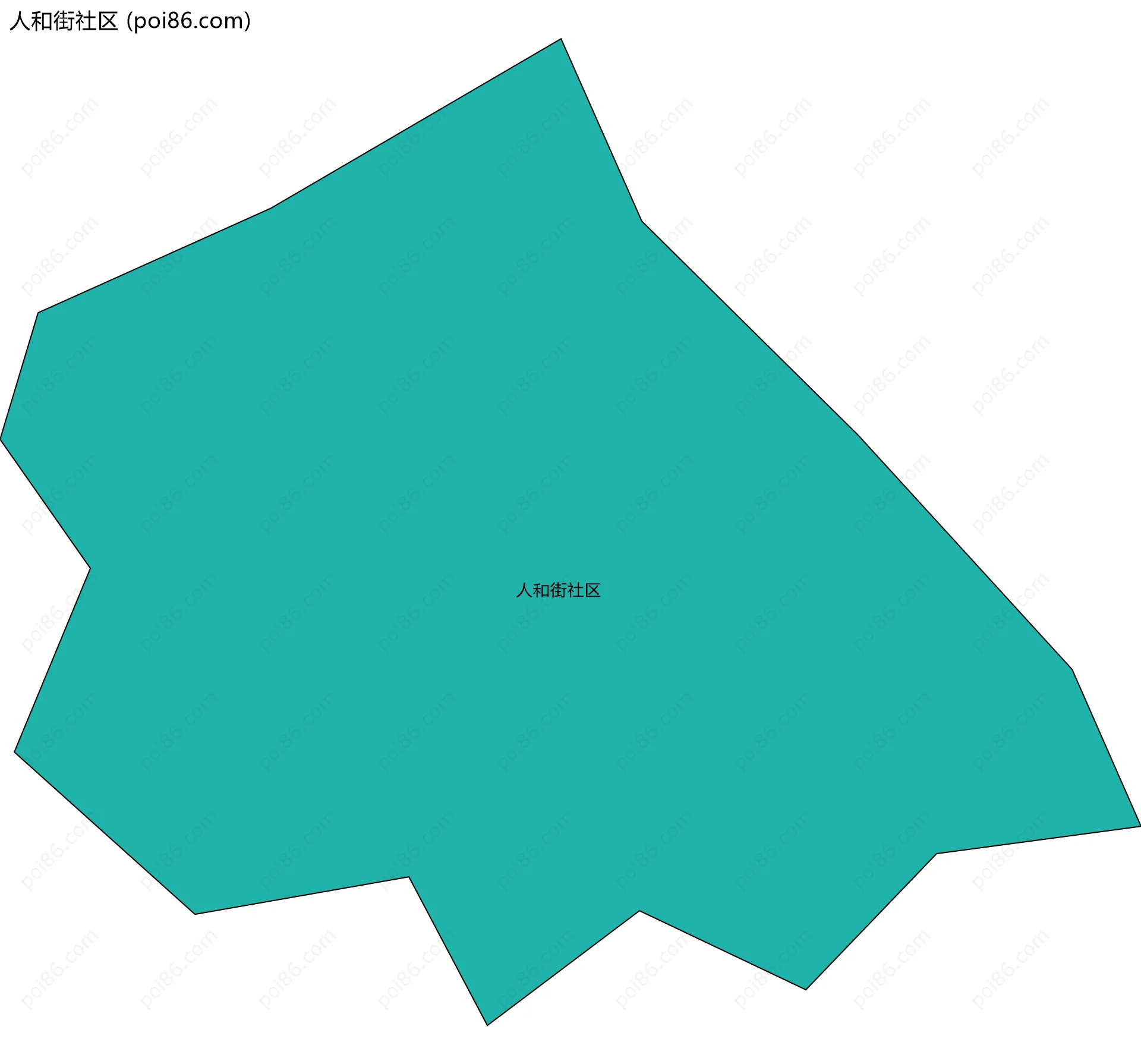 人和街社区边界地图
