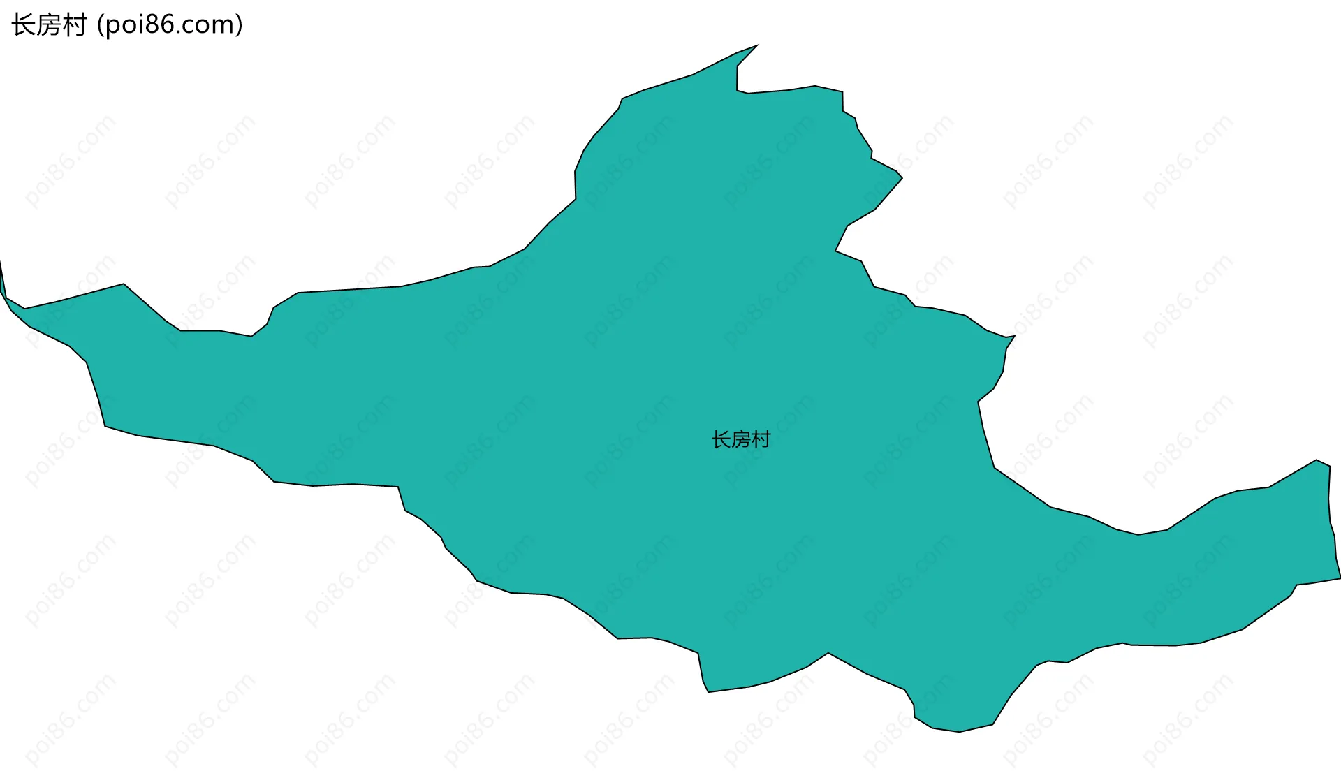 长房村边界地图