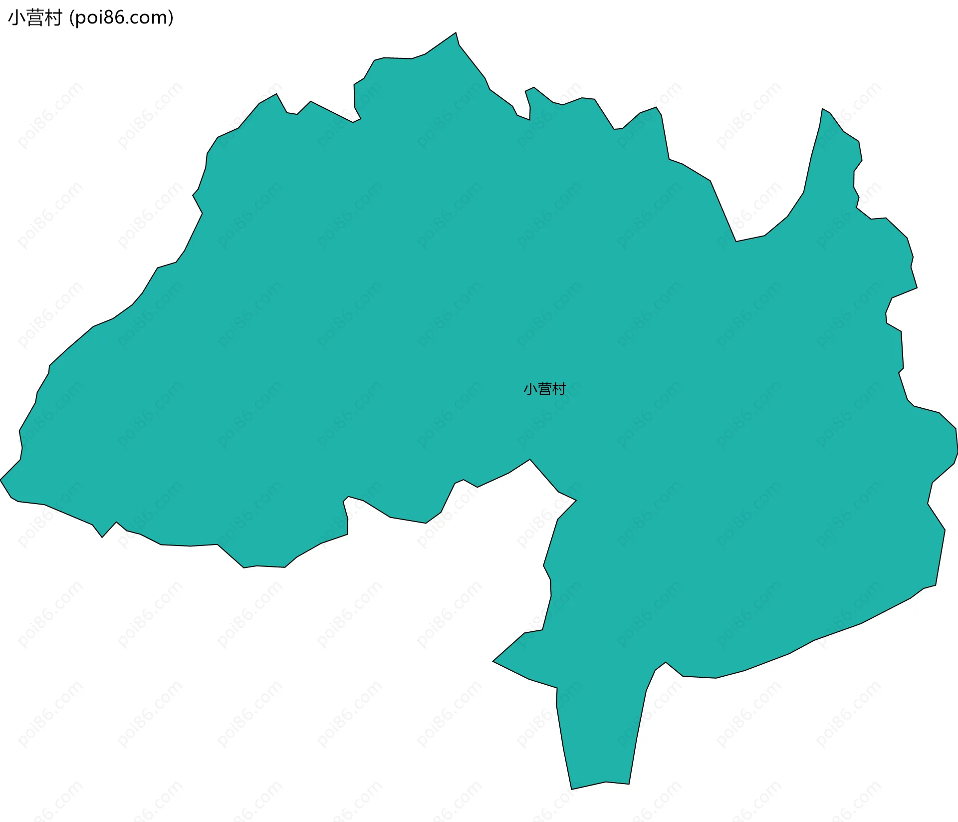 小营村边界地图