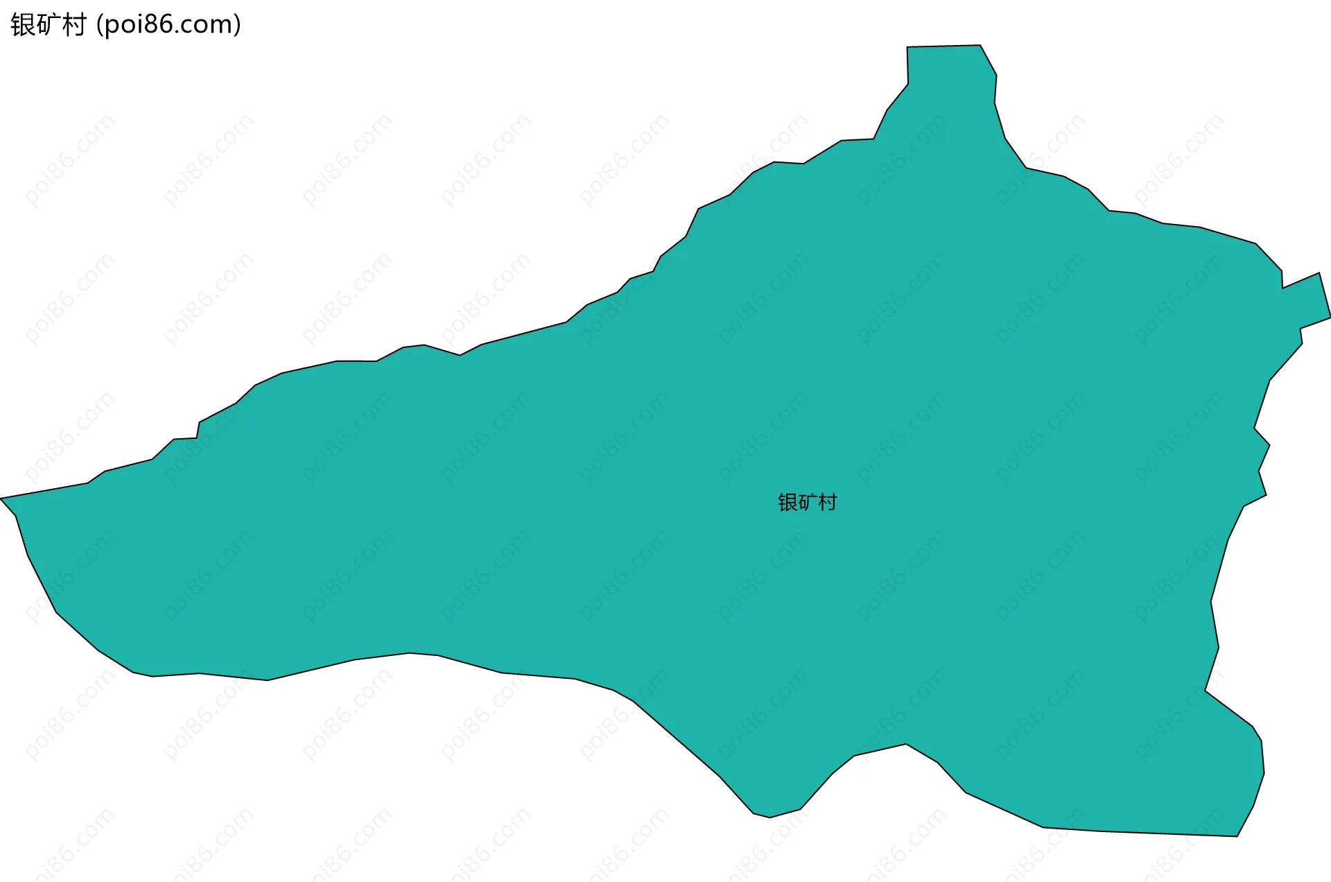 银矿村边界地图