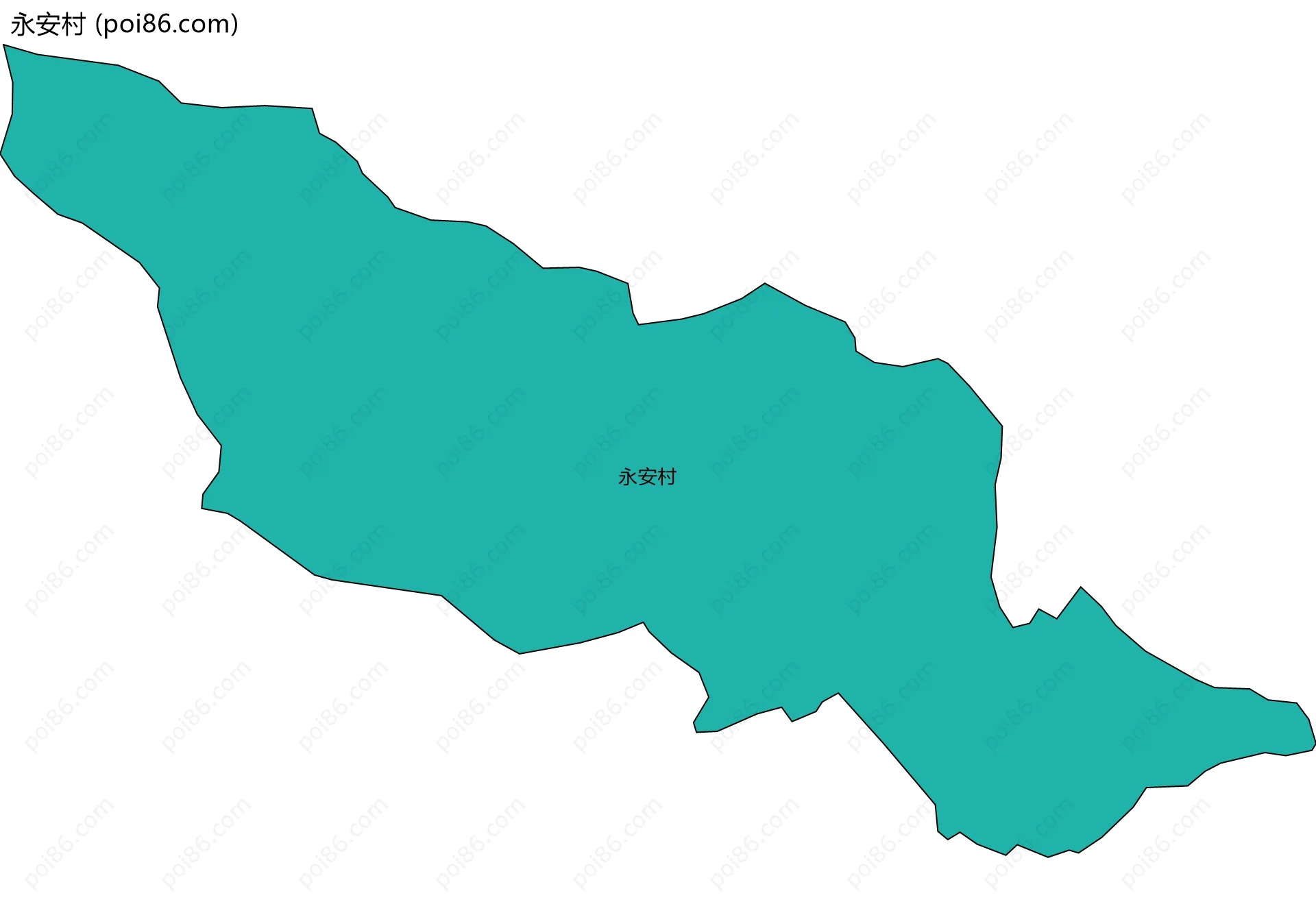 永安村边界地图