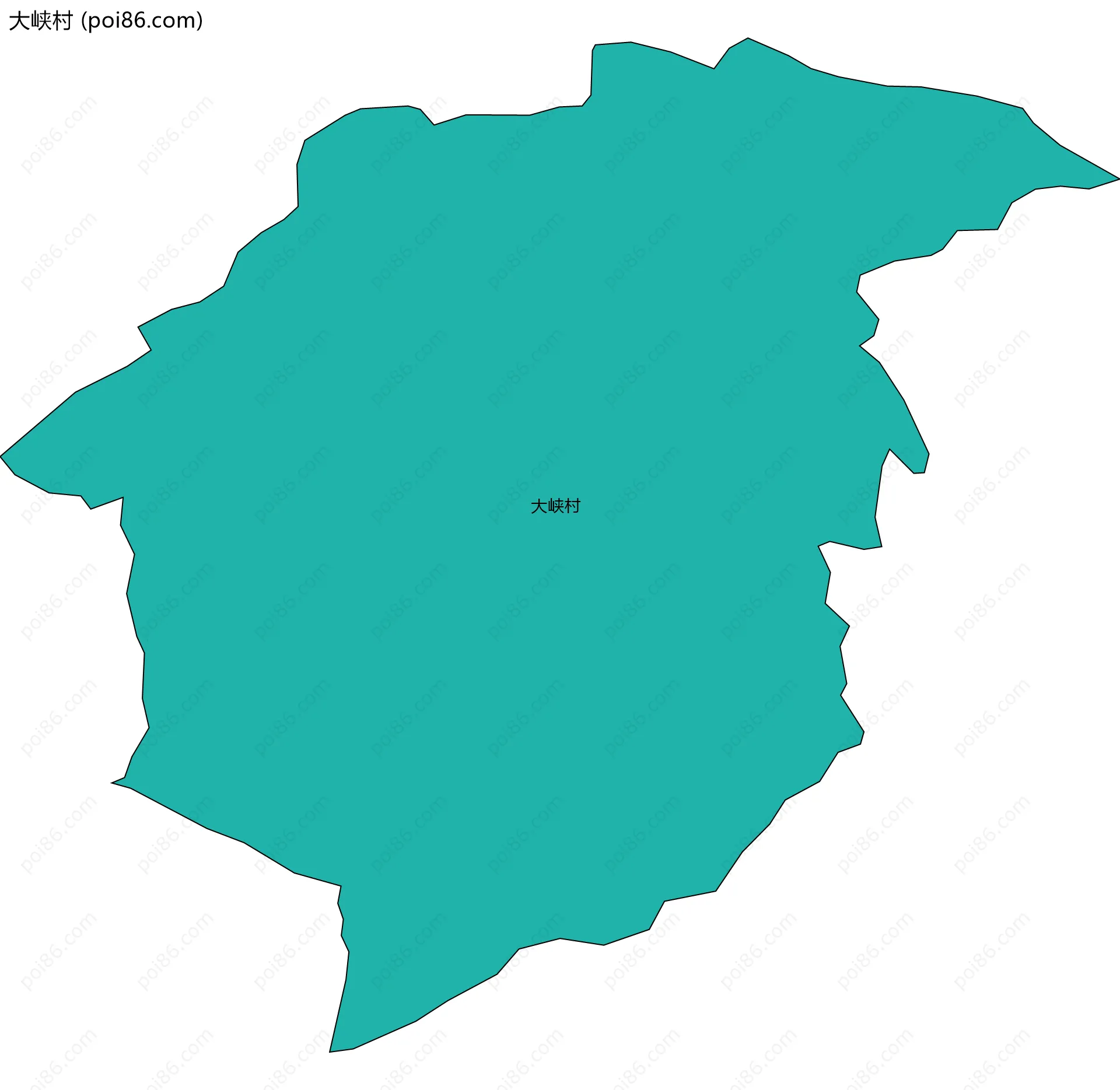 大峡村边界地图