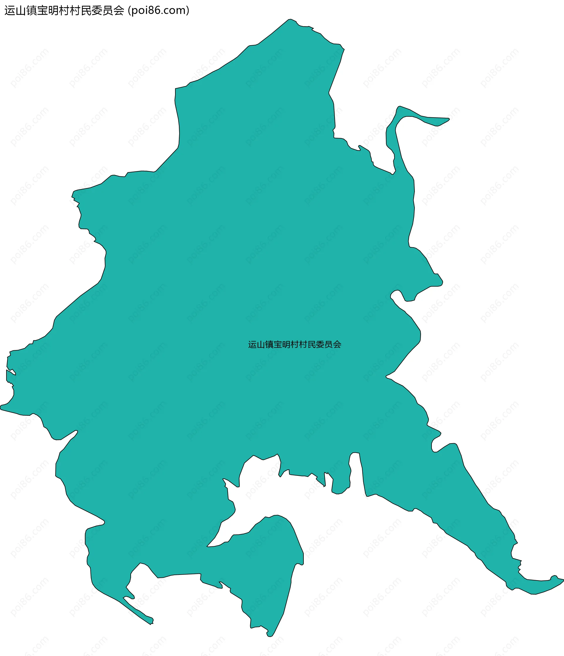 运山镇宝明村村民委员会边界地图