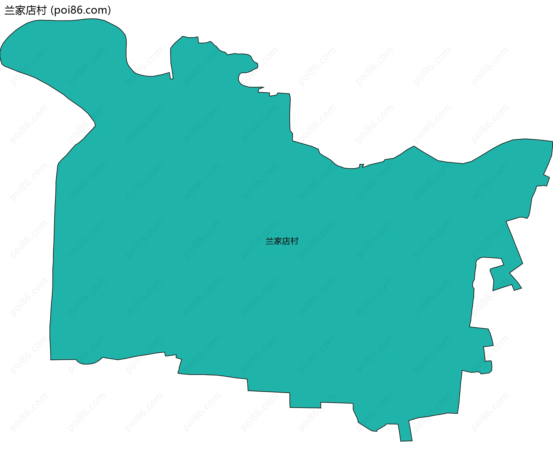 兰家店村边界地图
