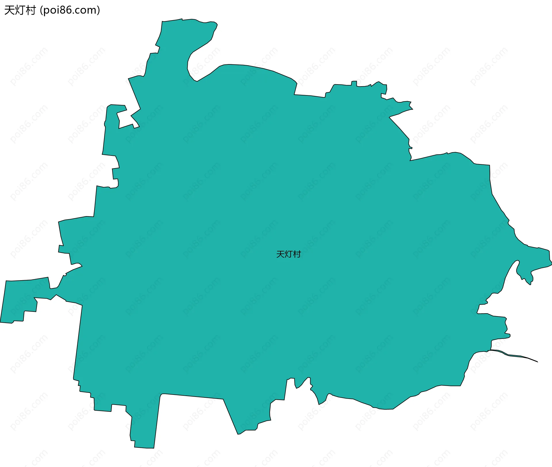 天灯村边界地图