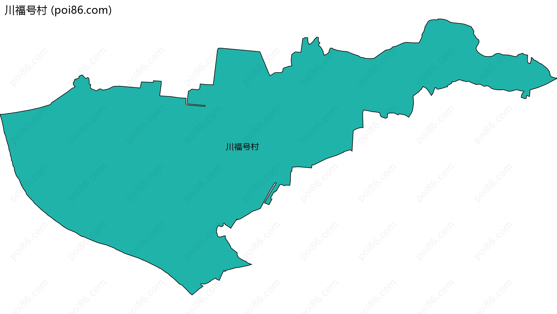 川福号村边界地图