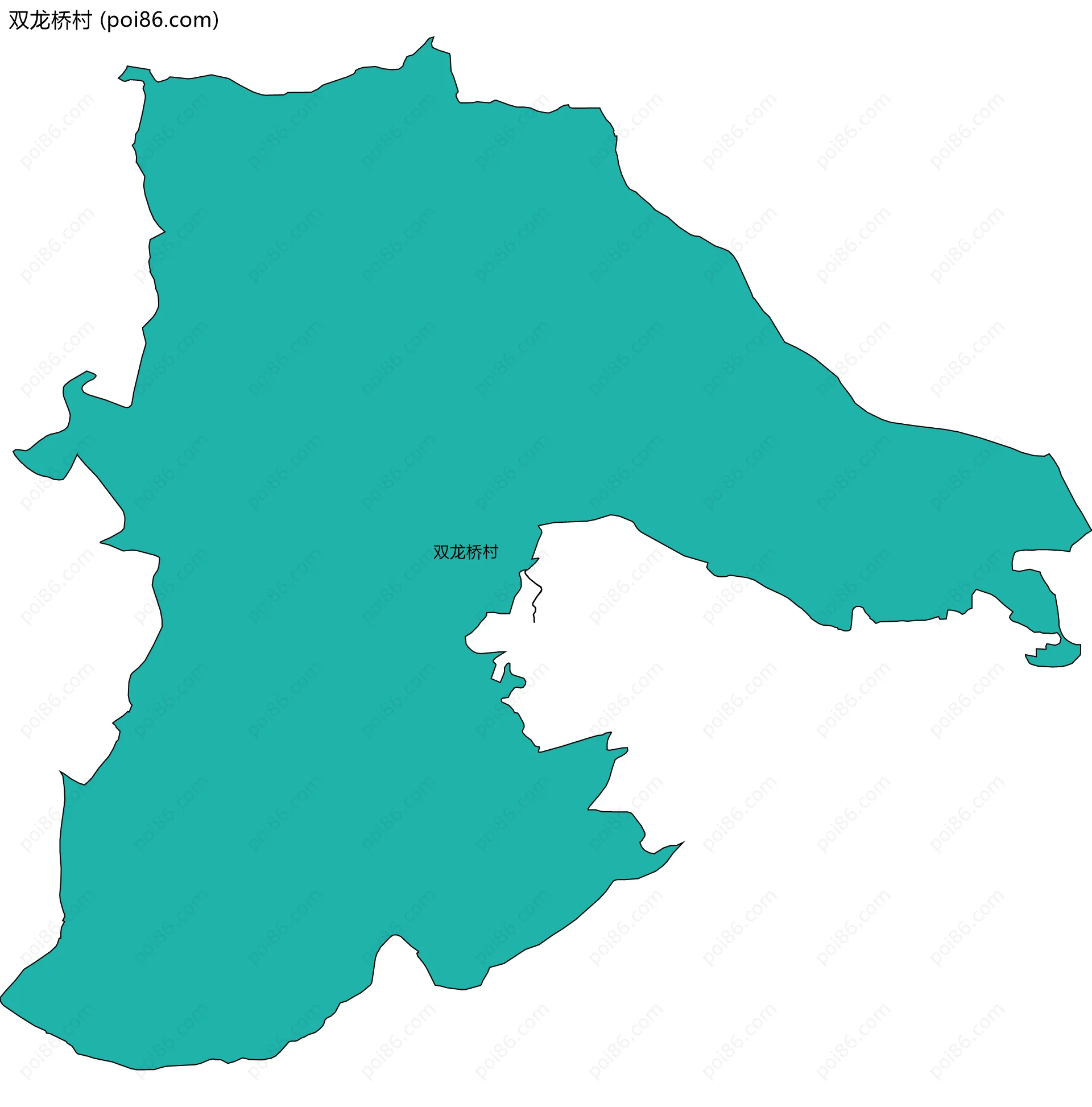 双龙桥村边界地图
