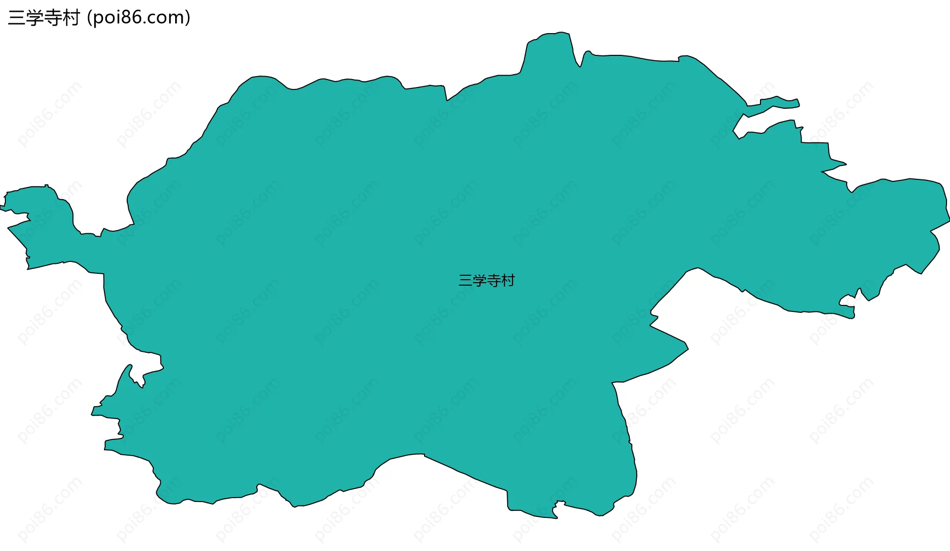 三学寺村边界地图