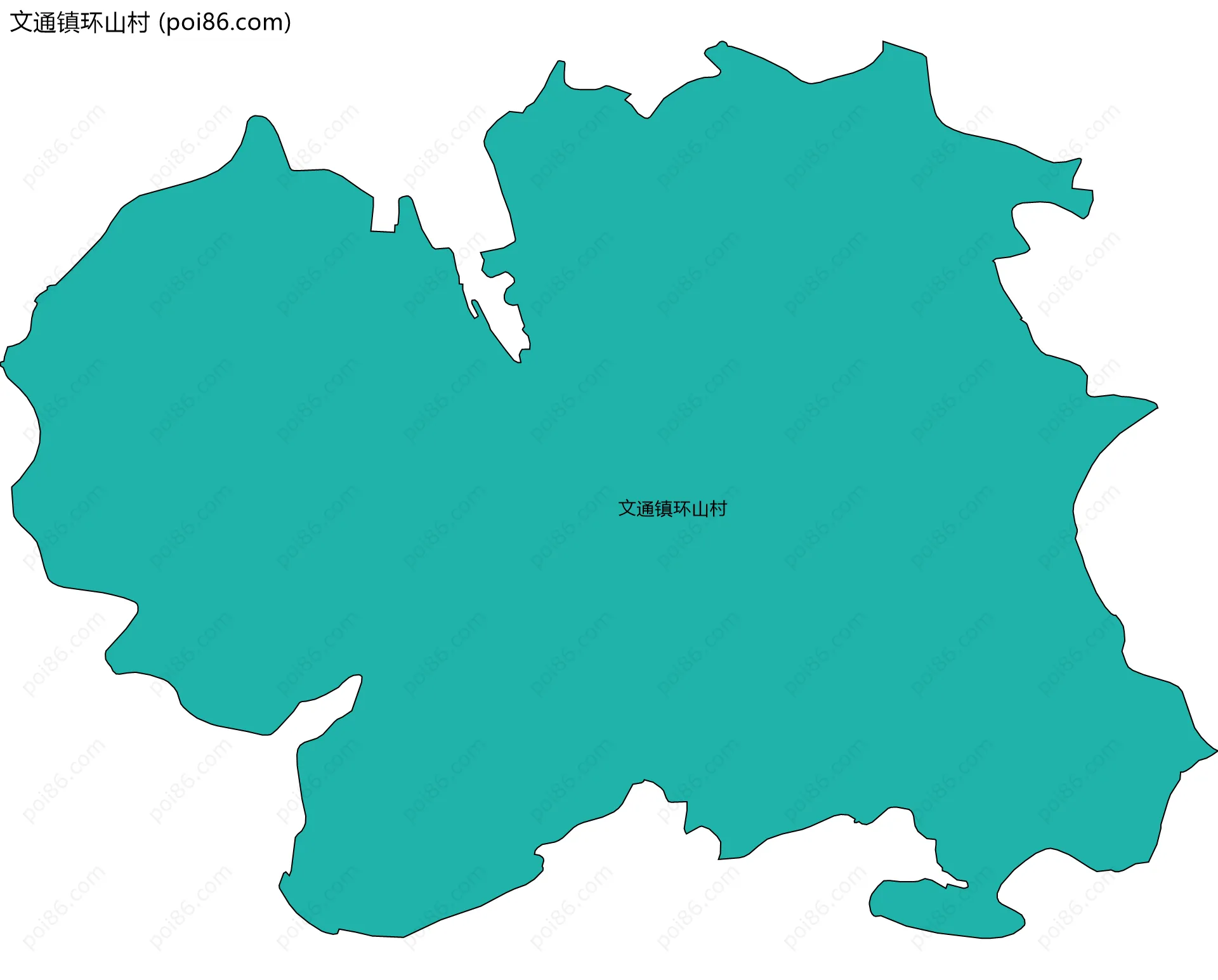 文通镇环山村边界地图