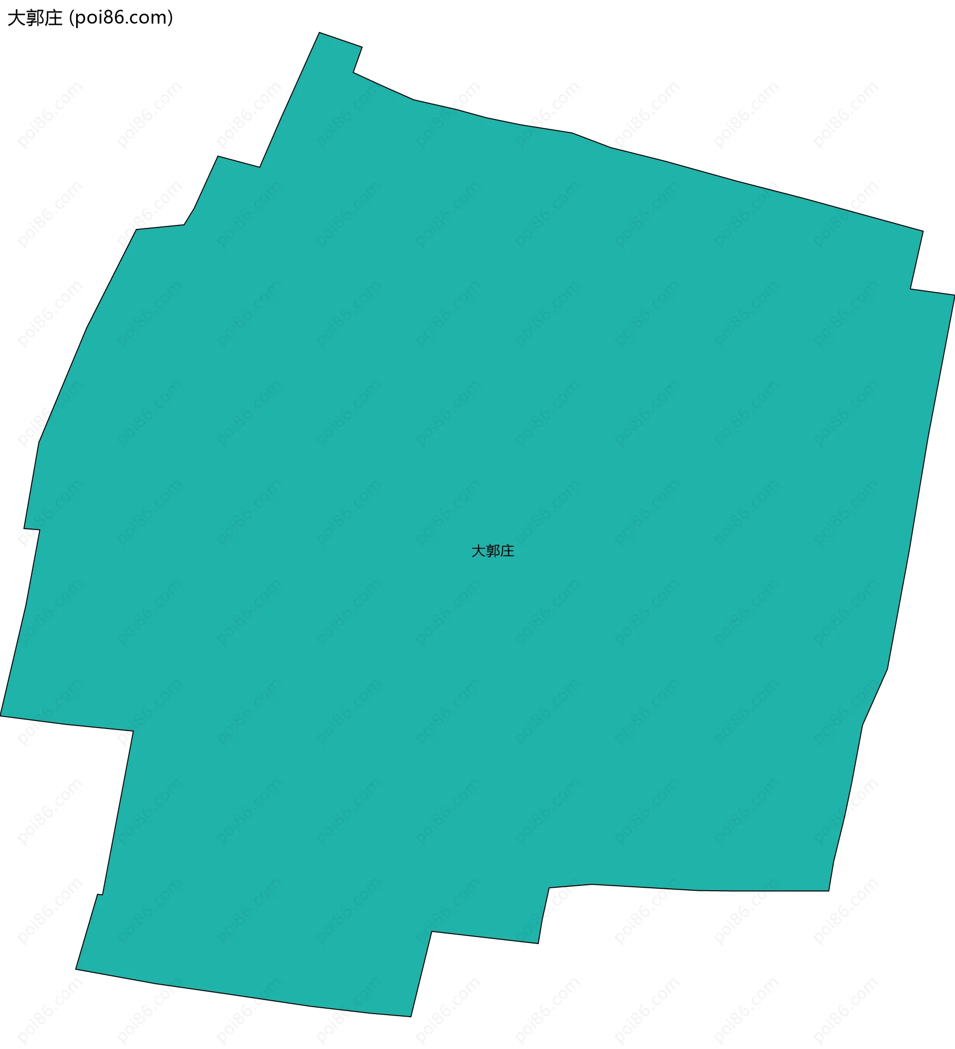 大郭庄边界地图