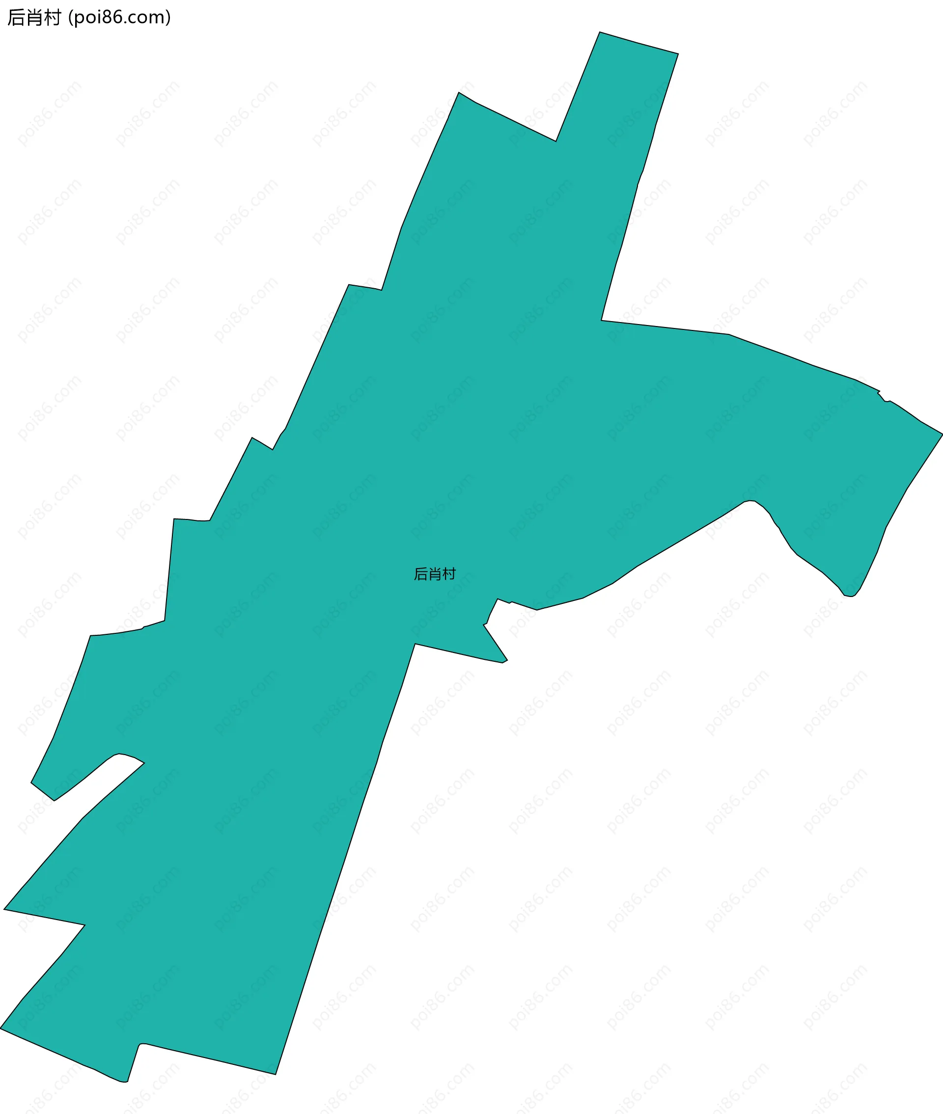 后肖村边界地图