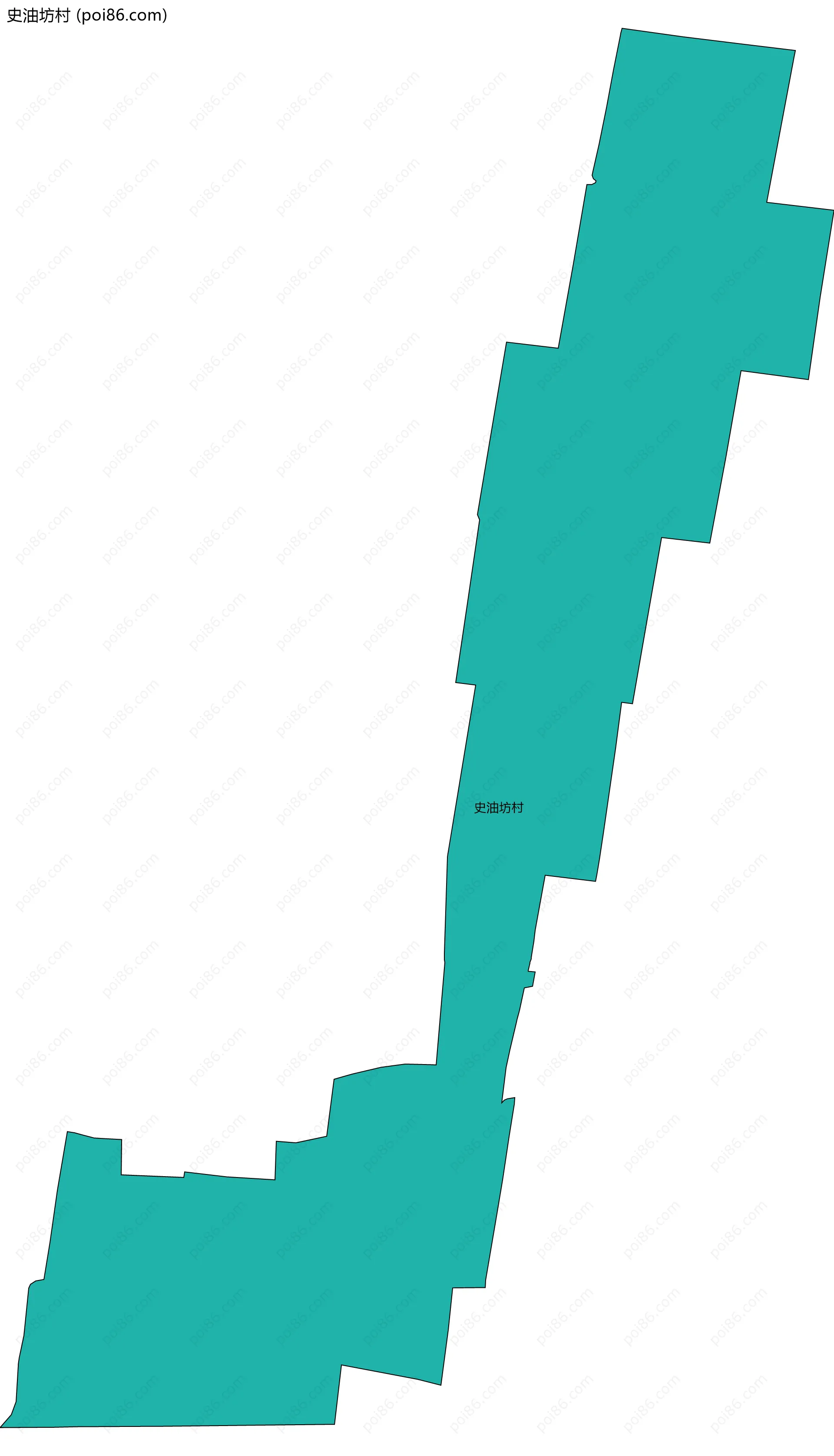 史油坊村边界地图