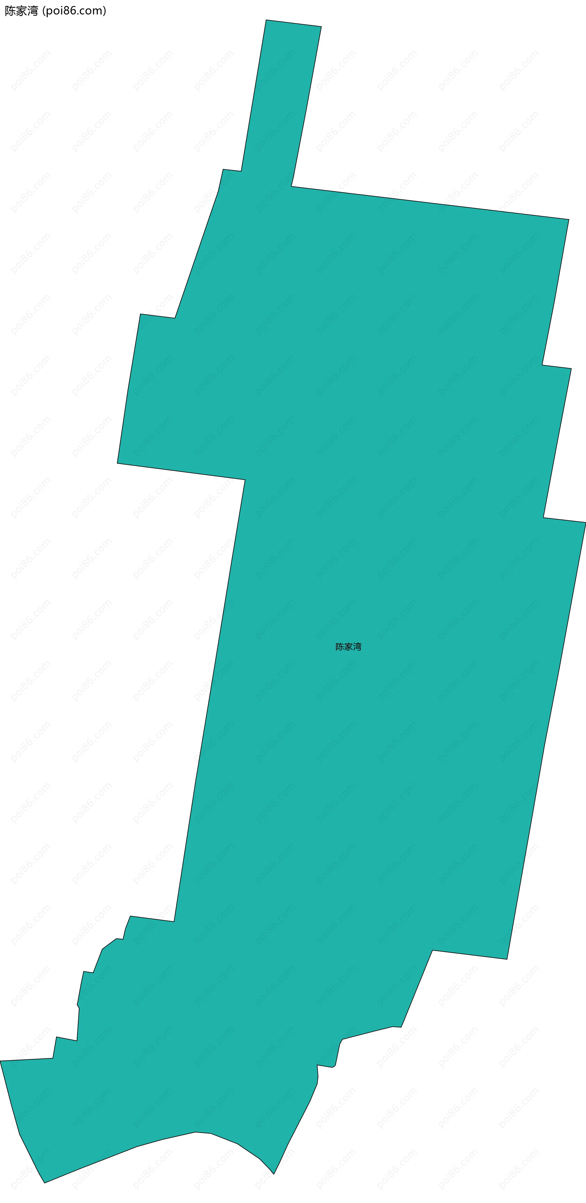 陈家湾边界地图