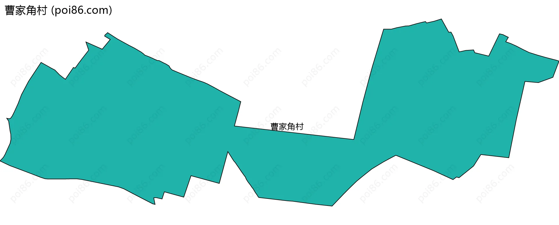 曹家角村边界地图