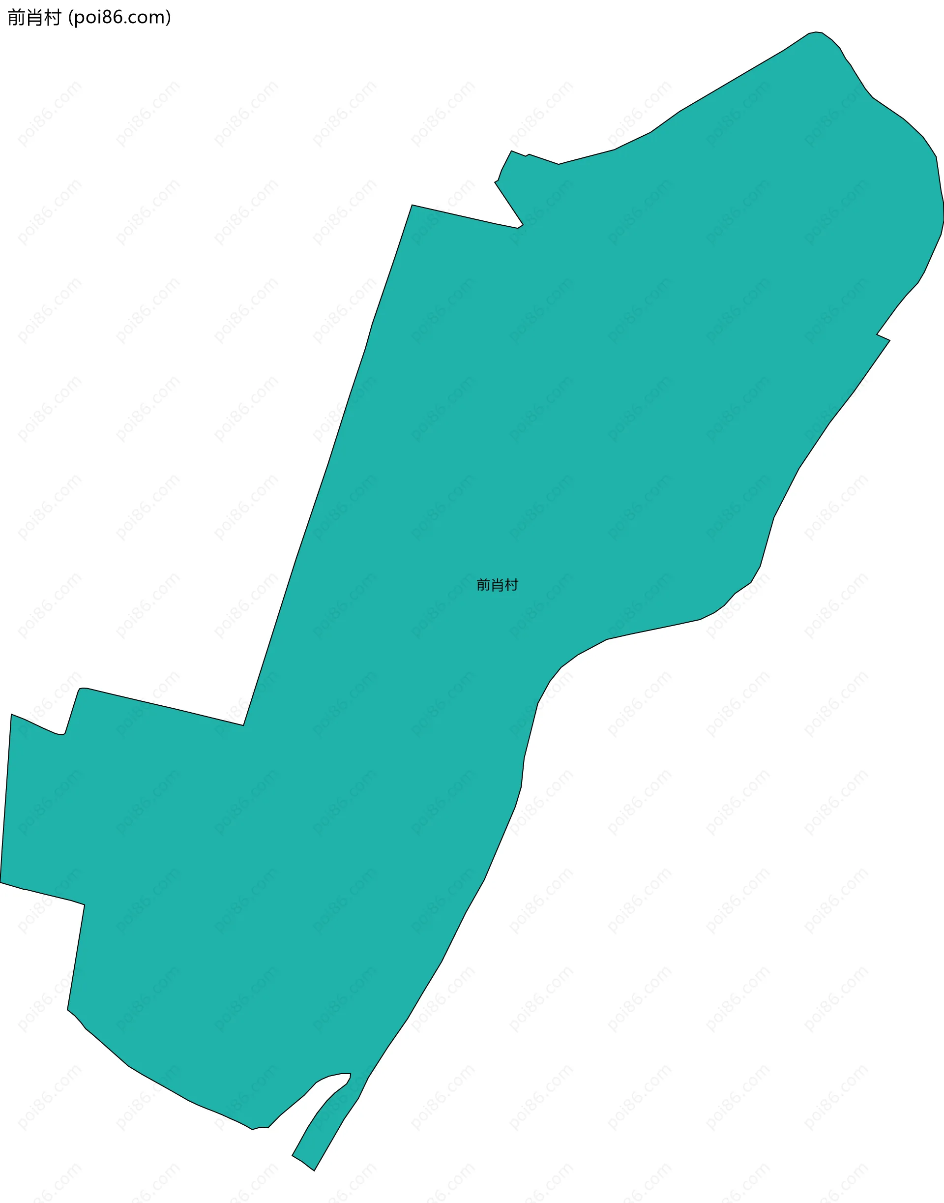 前肖村边界地图