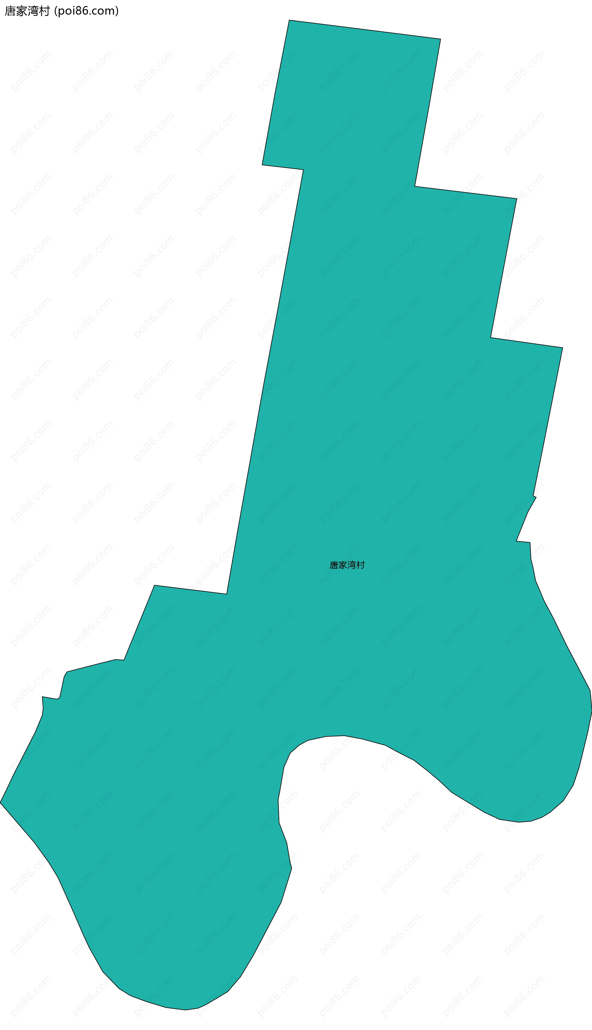 唐家湾村边界地图