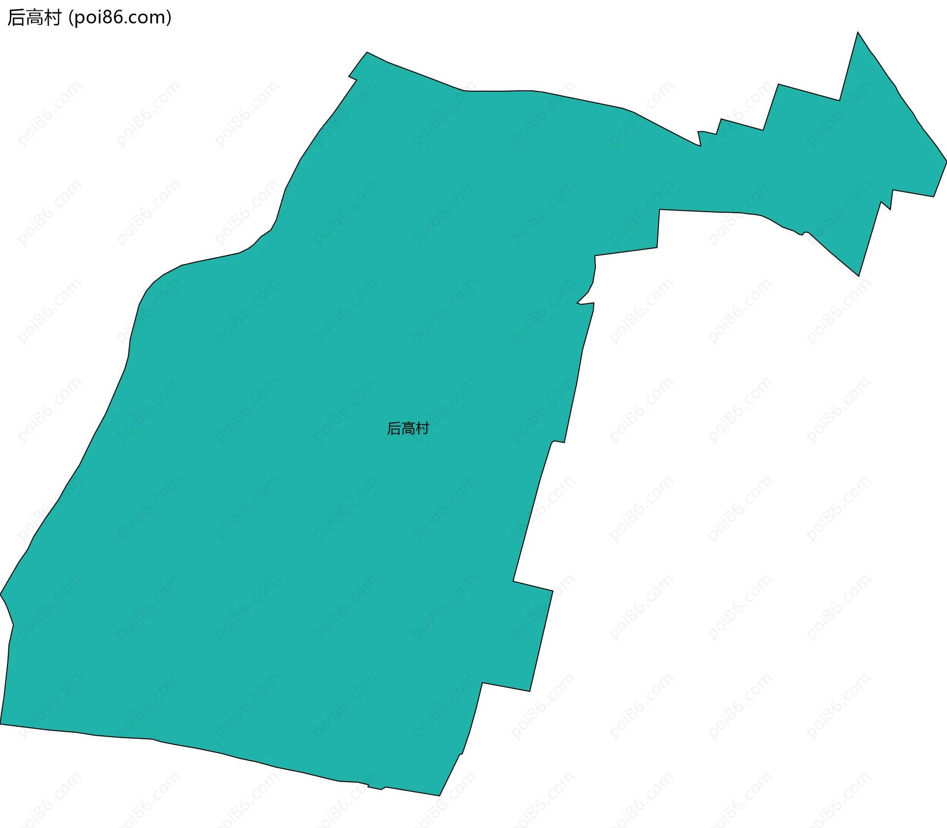 后高村边界地图