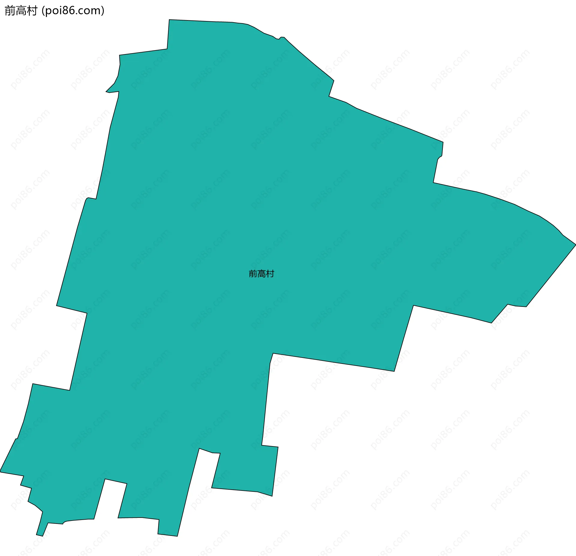 前高村边界地图