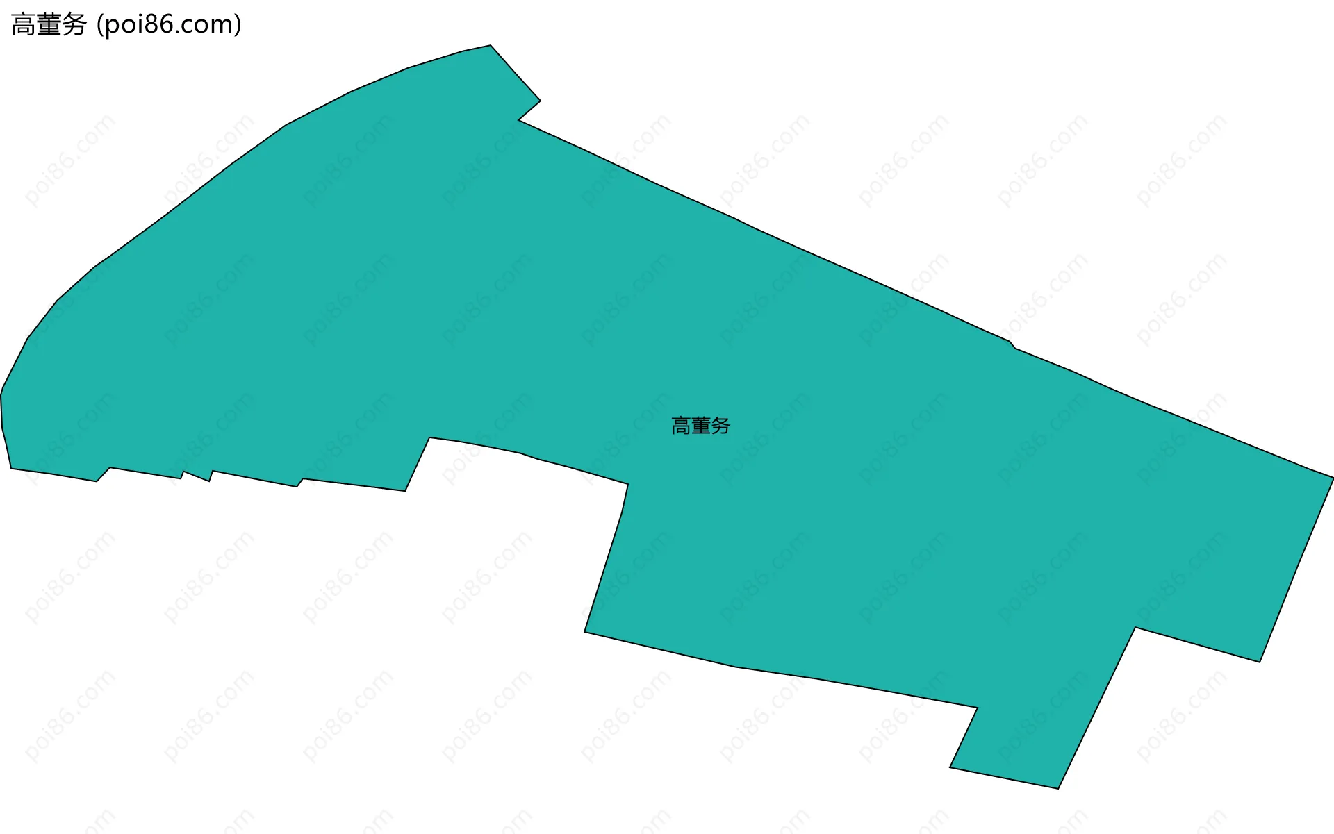 高董务边界地图