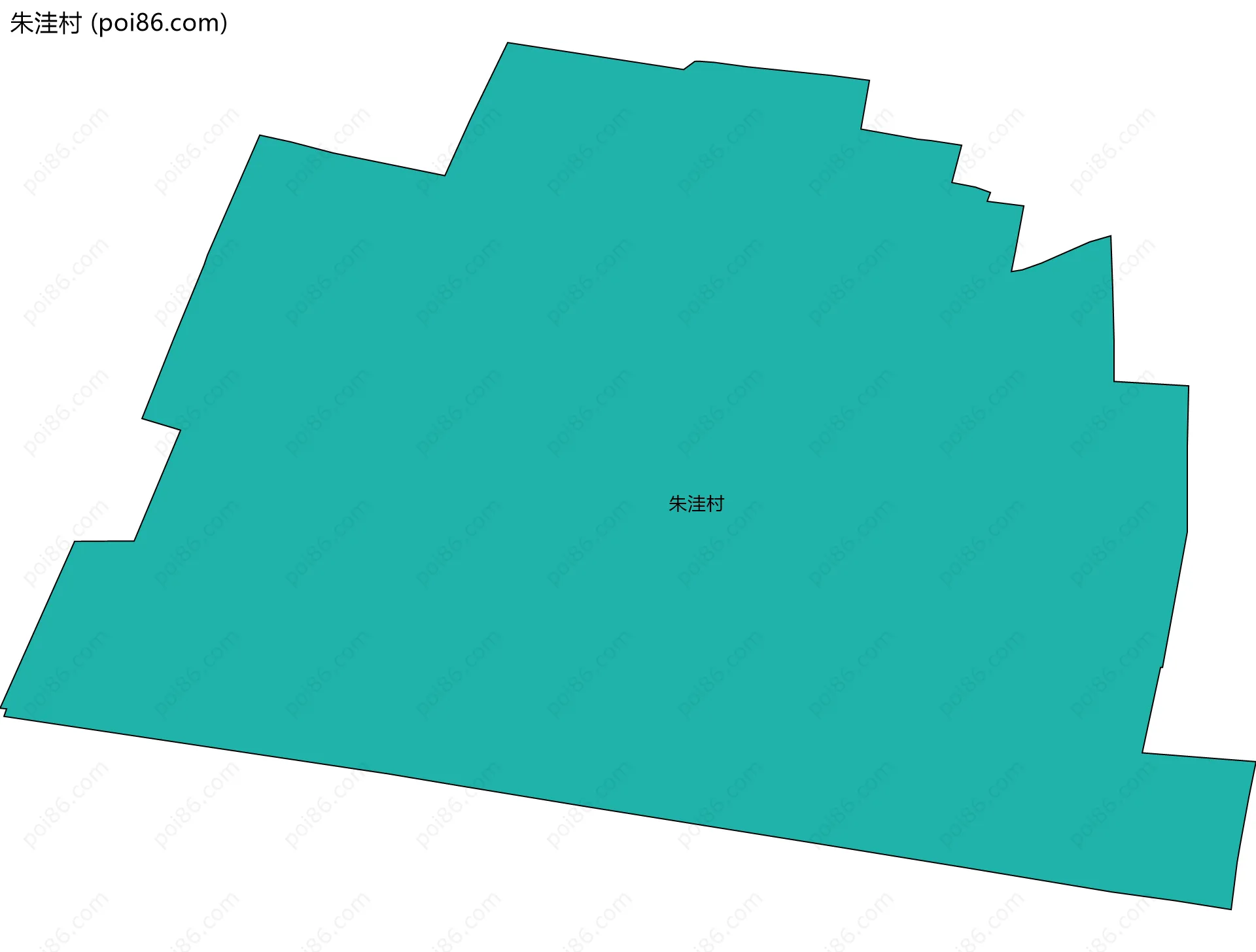 朱洼村边界地图