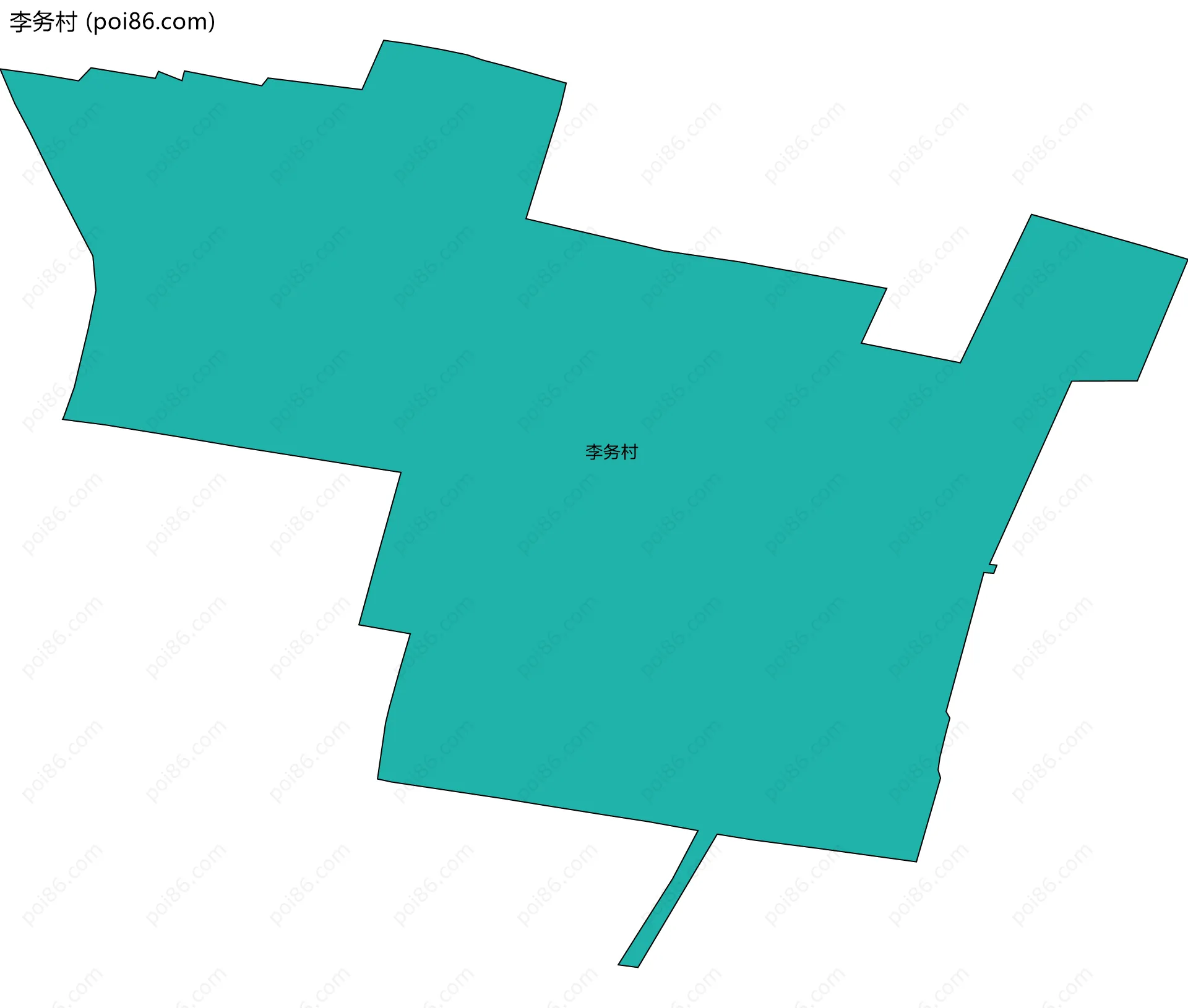 李务村边界地图