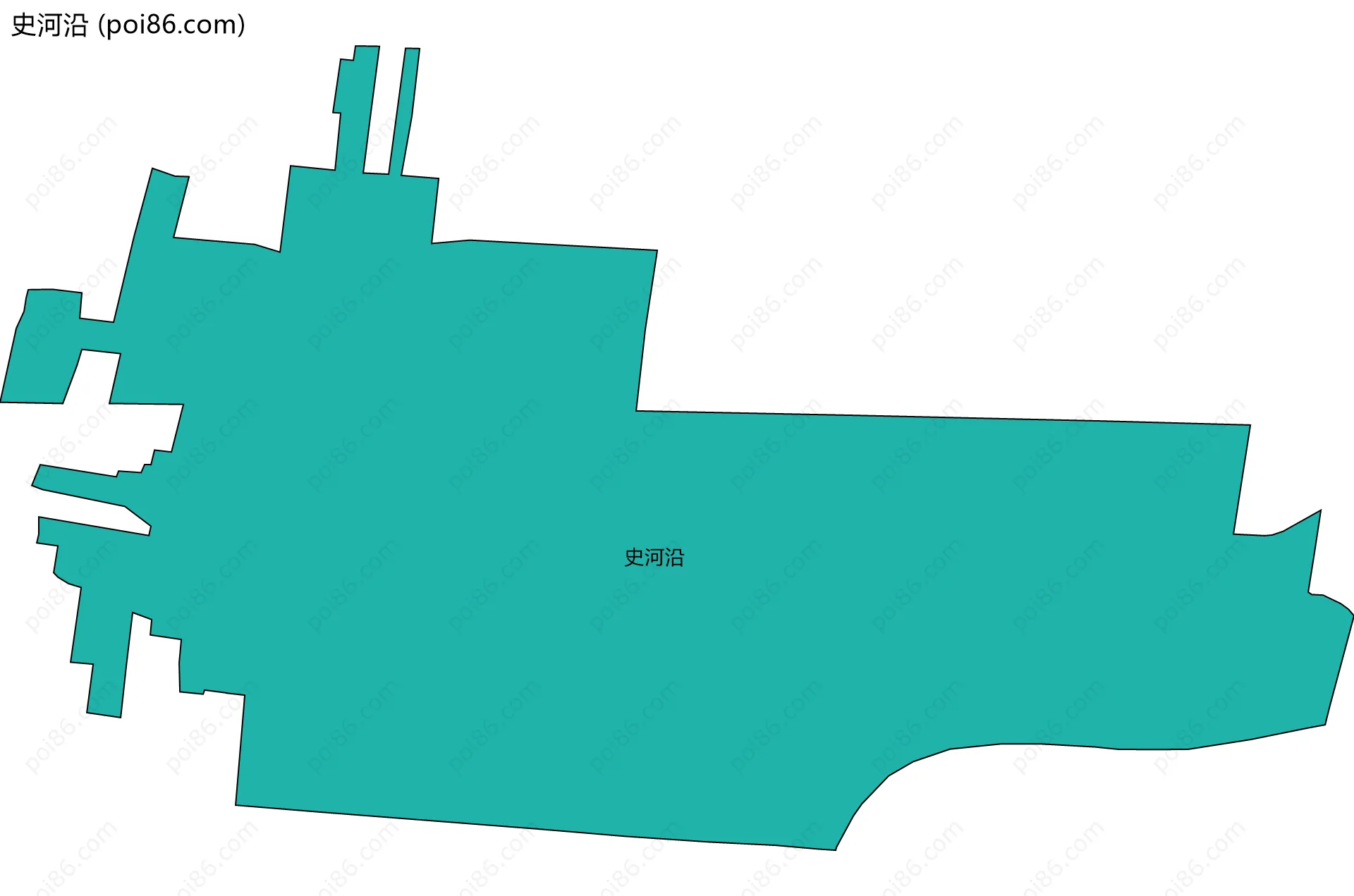 史河沿边界地图