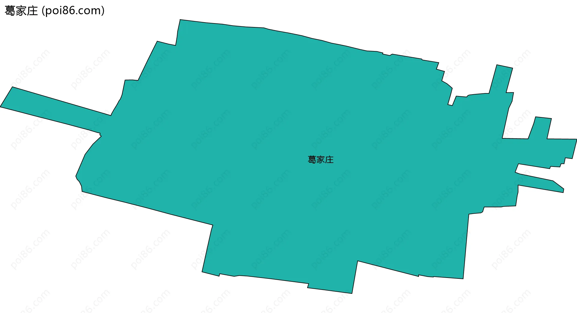 葛家庄边界地图