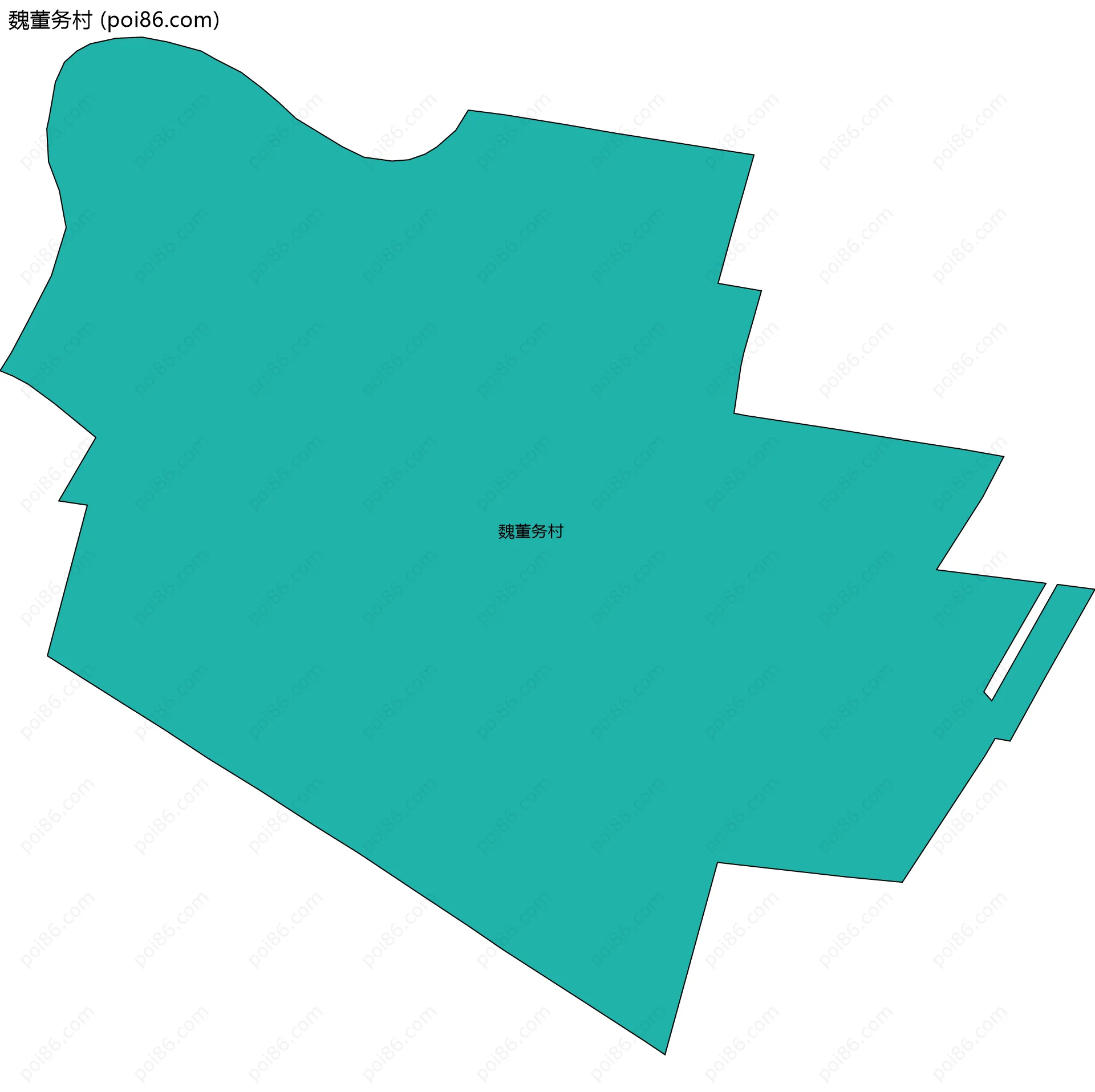 魏董务村边界地图