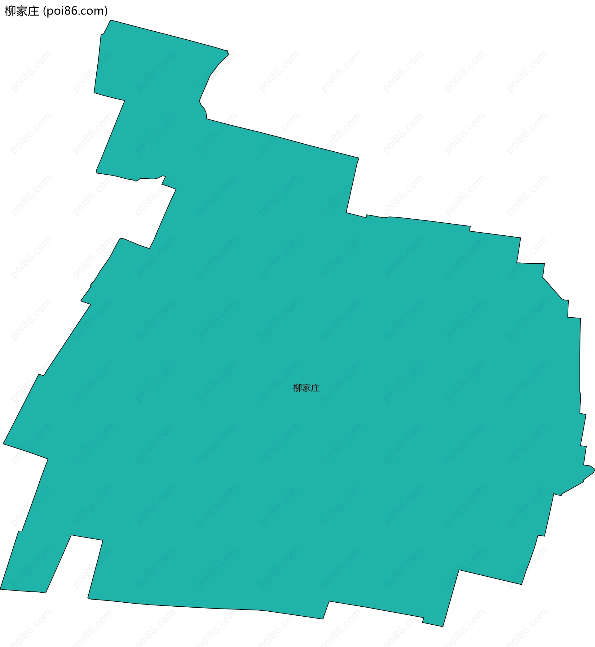 柳家庄边界地图