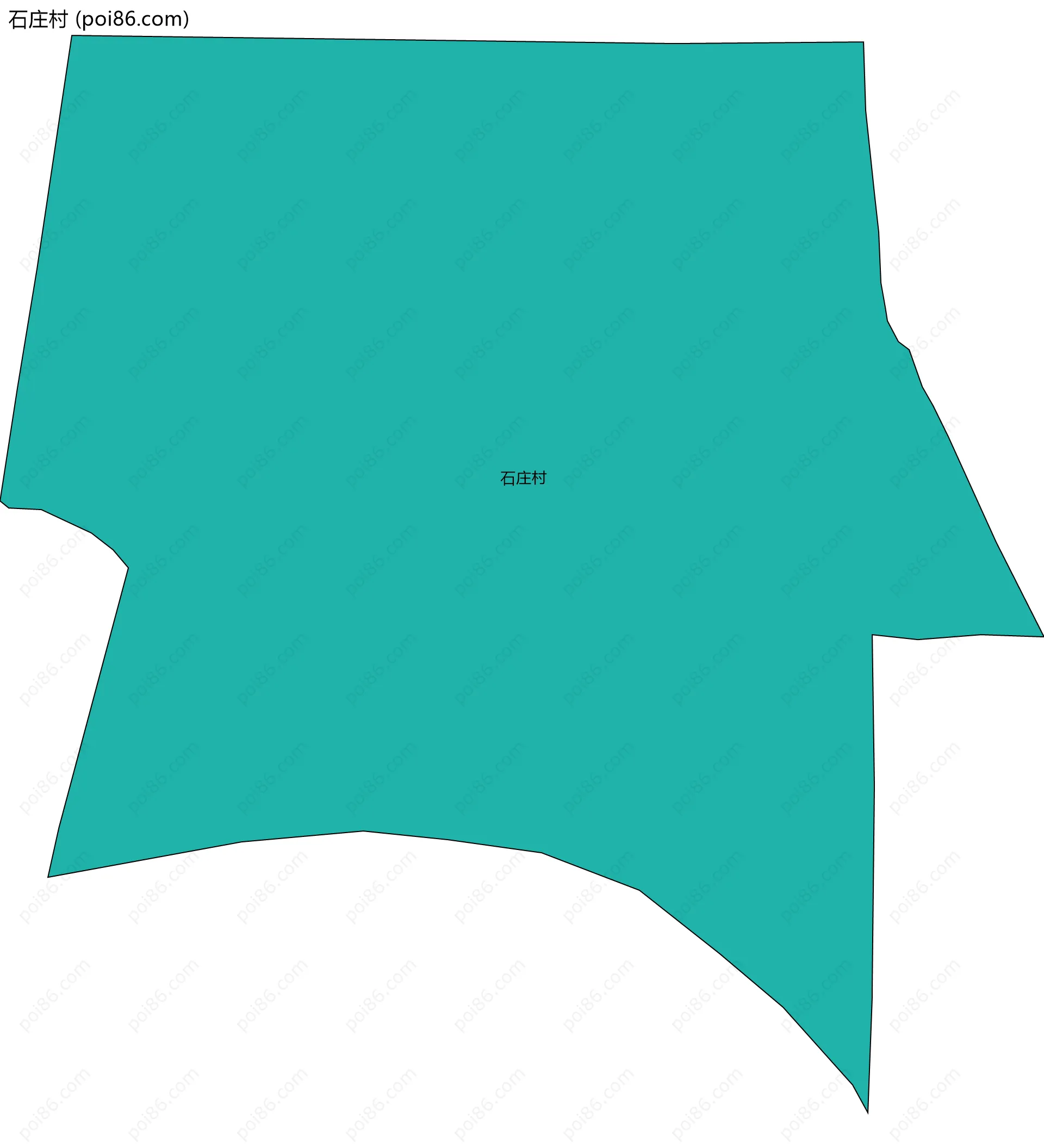 石庄村边界地图