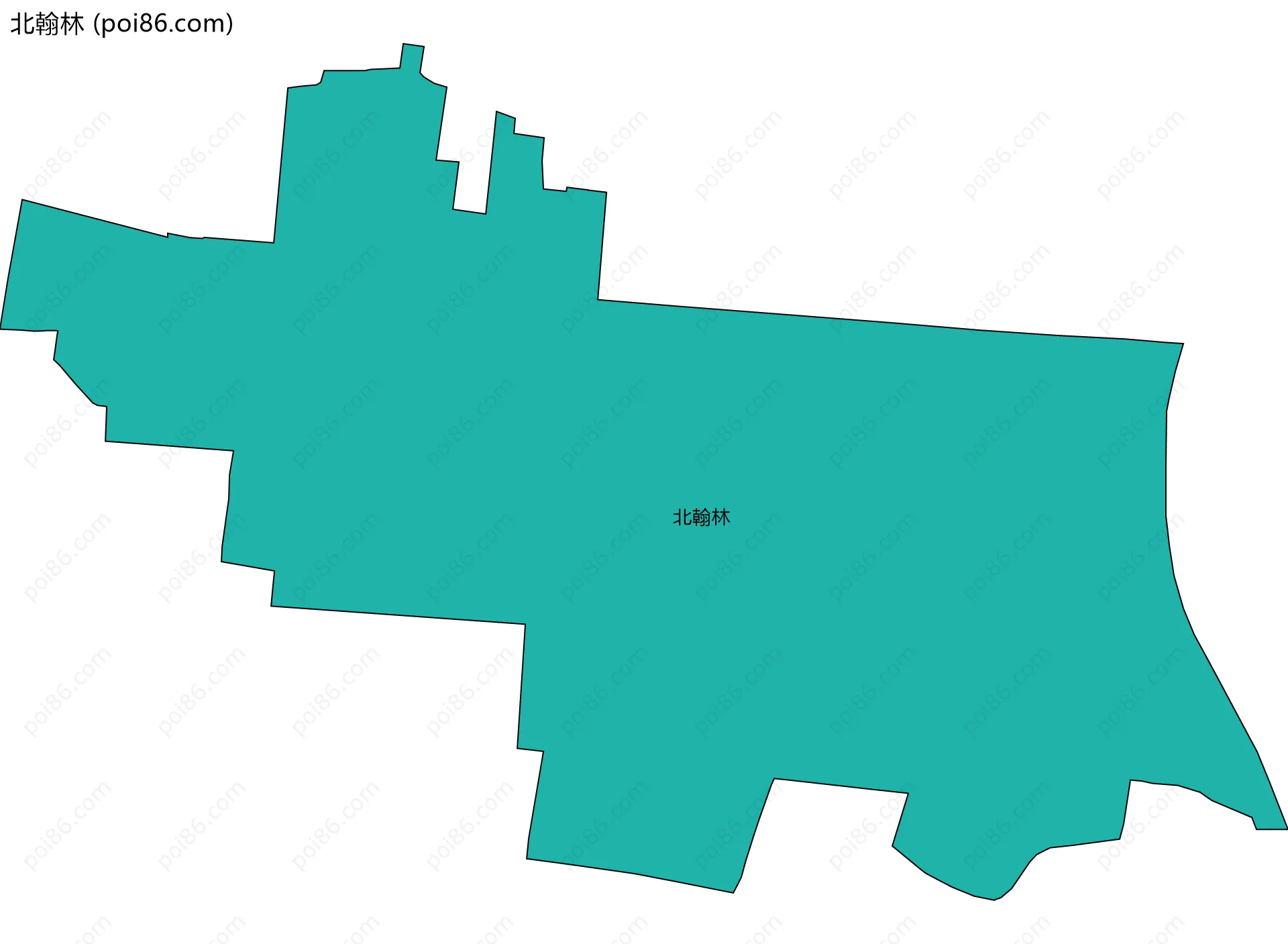 北翰林边界地图