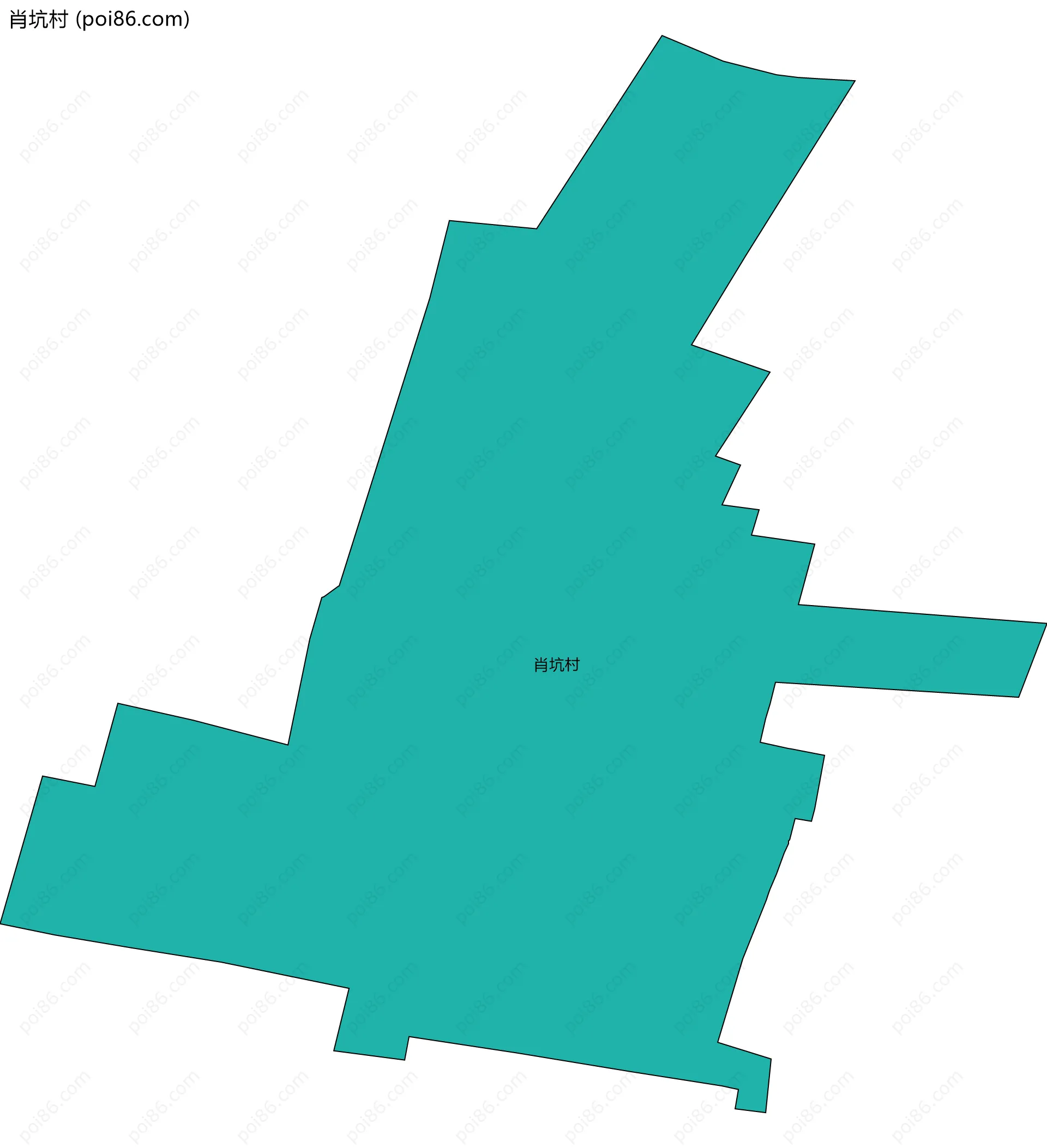 肖坑村边界地图