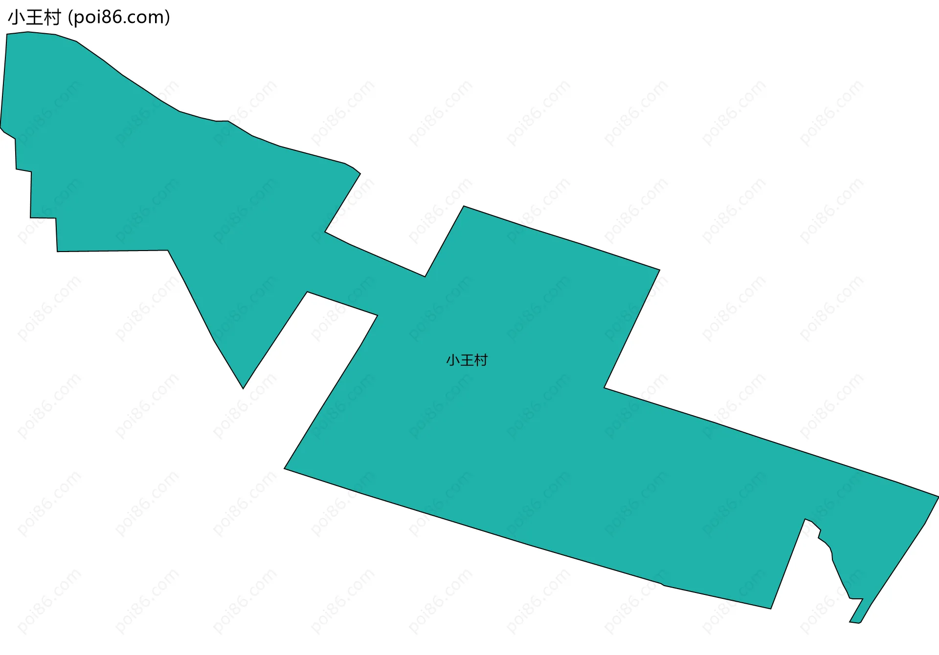小王村边界地图