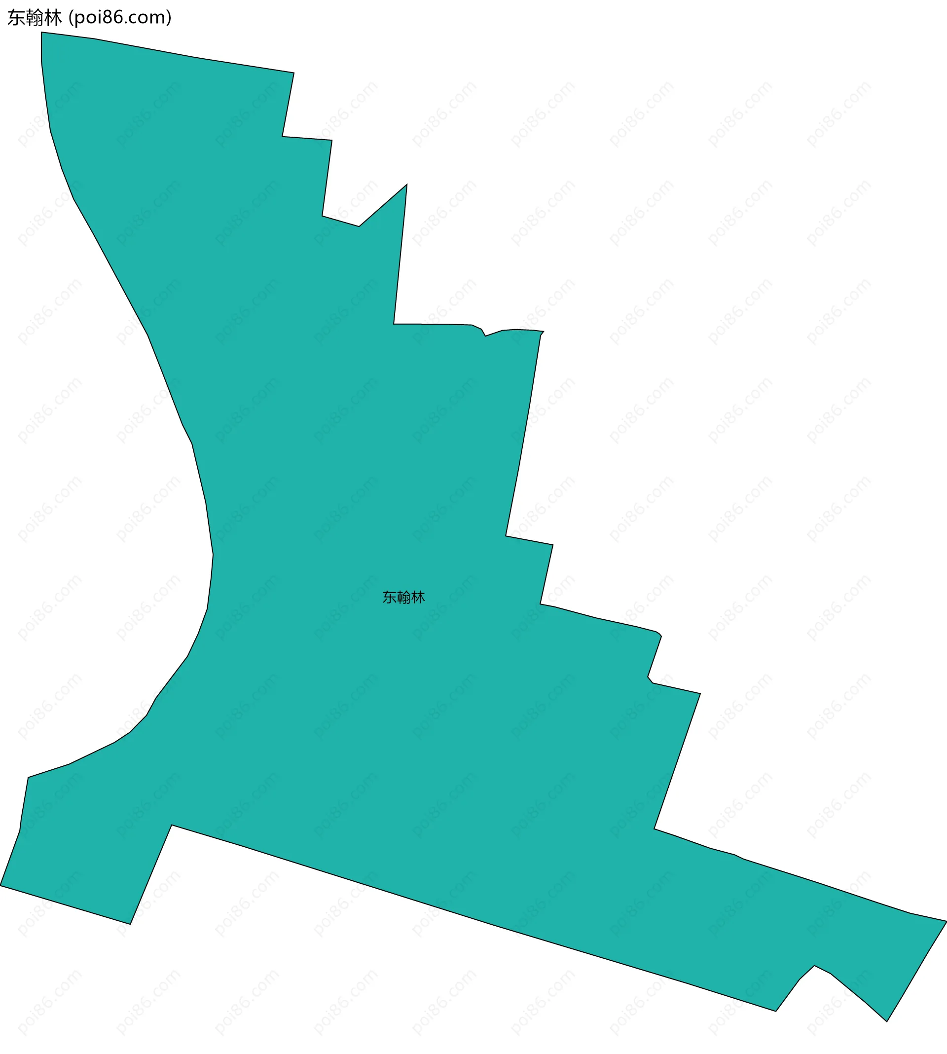 东翰林边界地图