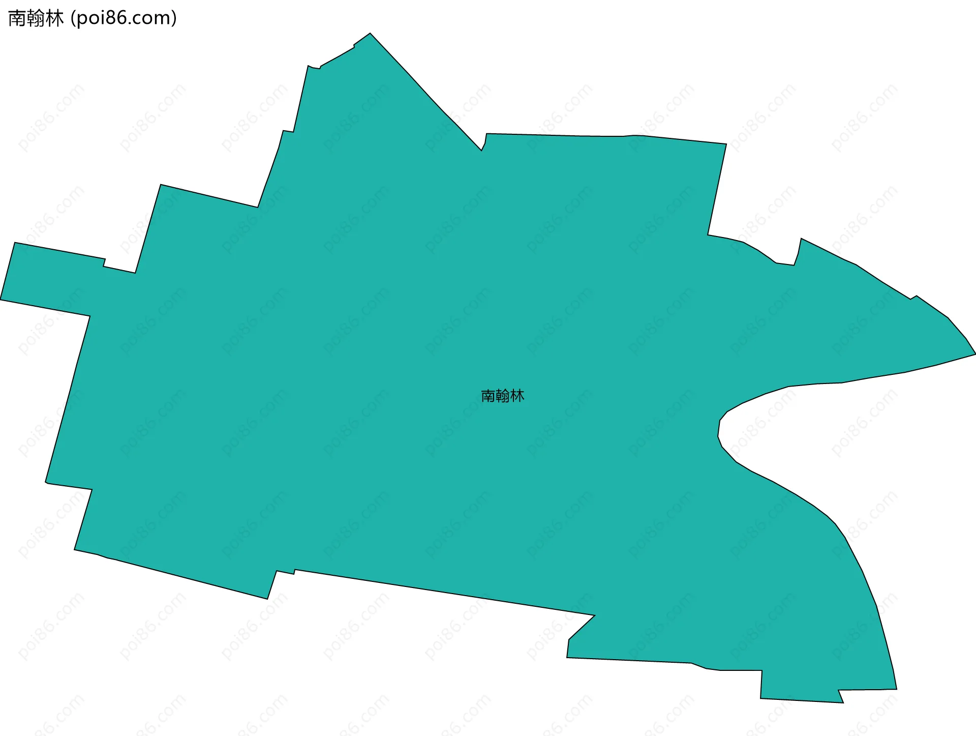 南翰林边界地图