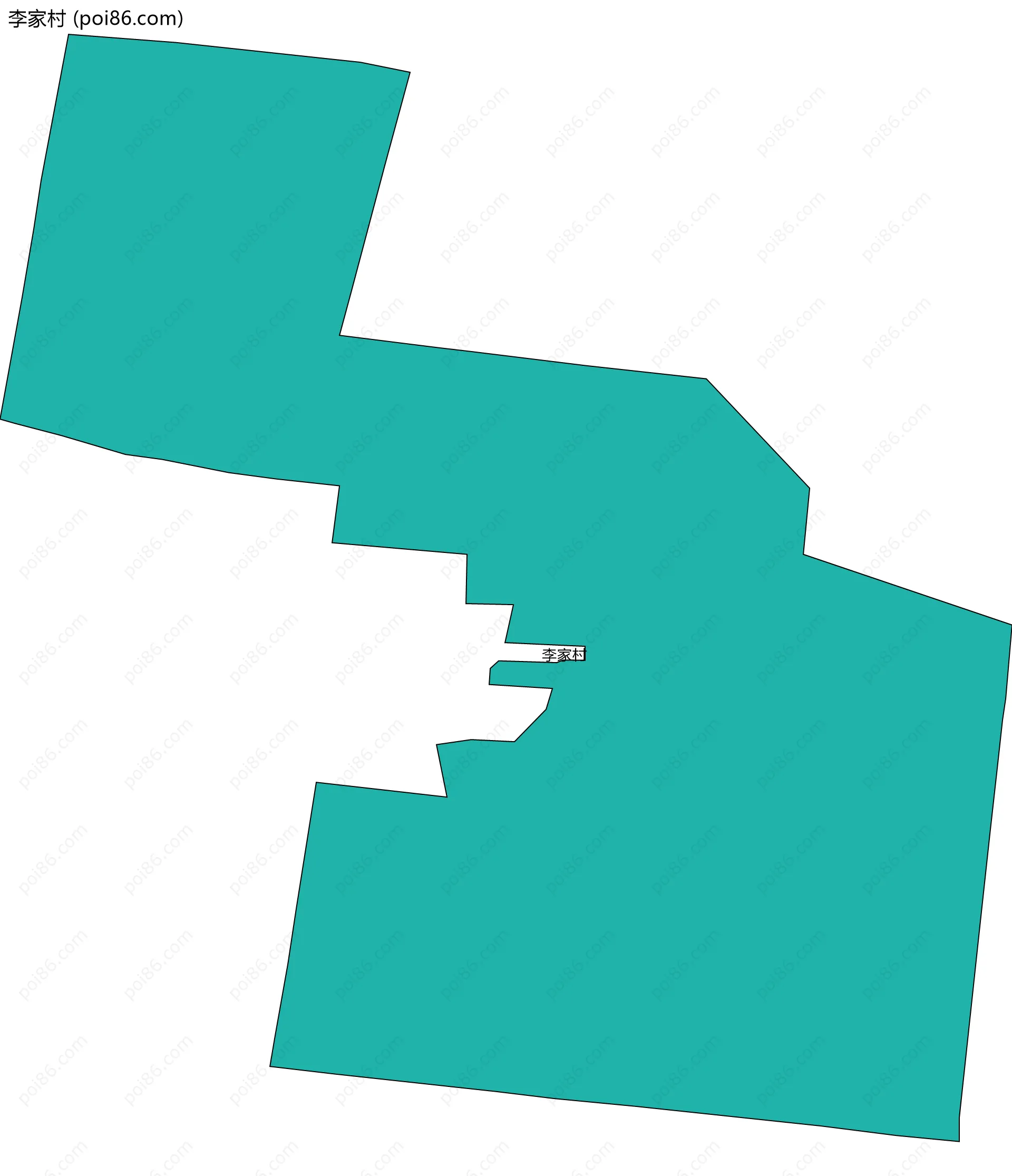 李家村边界地图