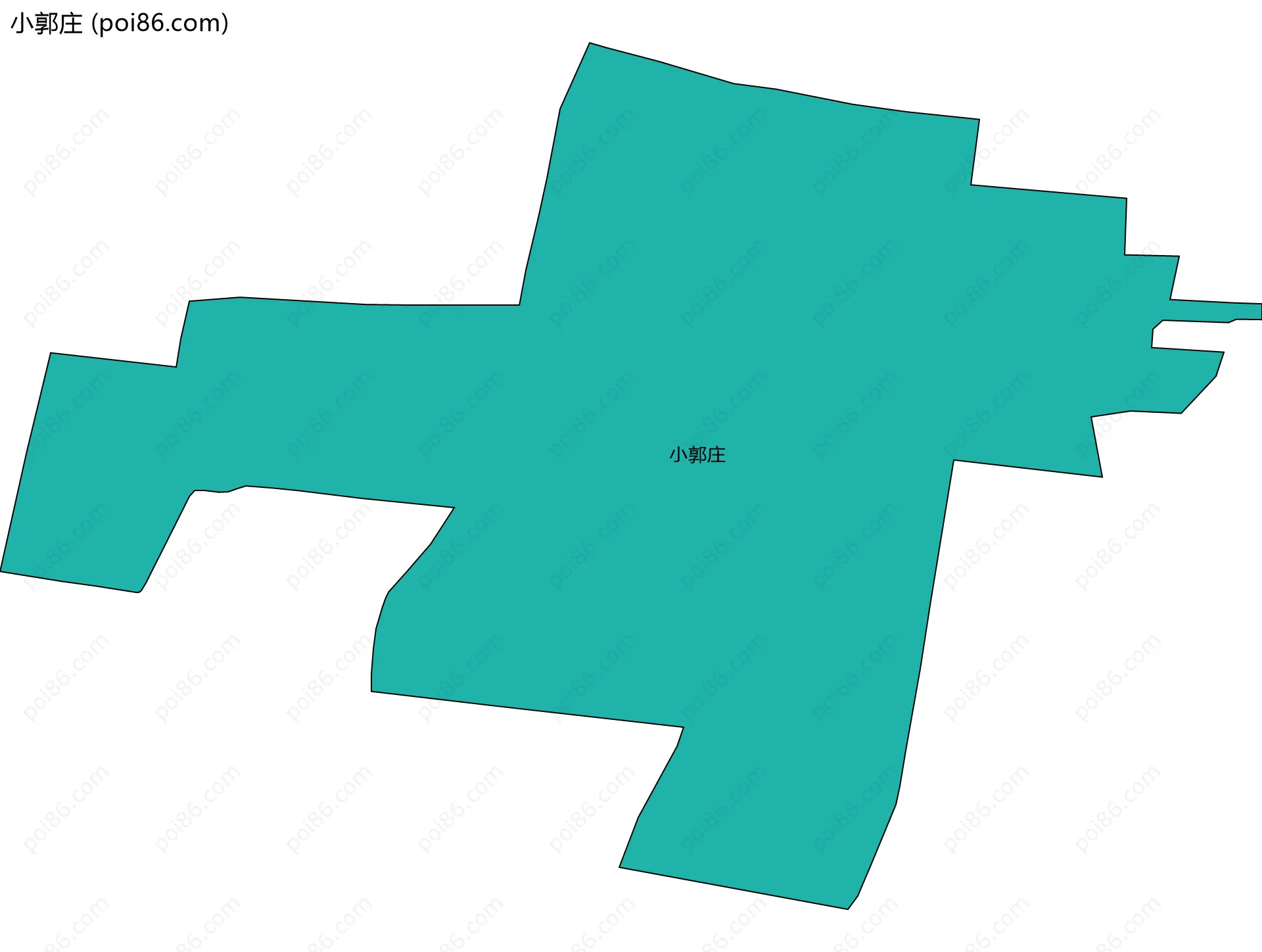 小郭庄边界地图