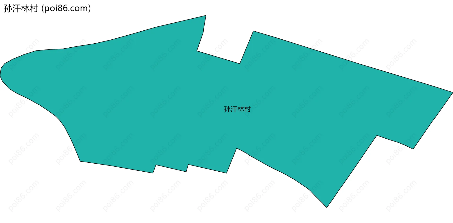 孙汗林村边界地图