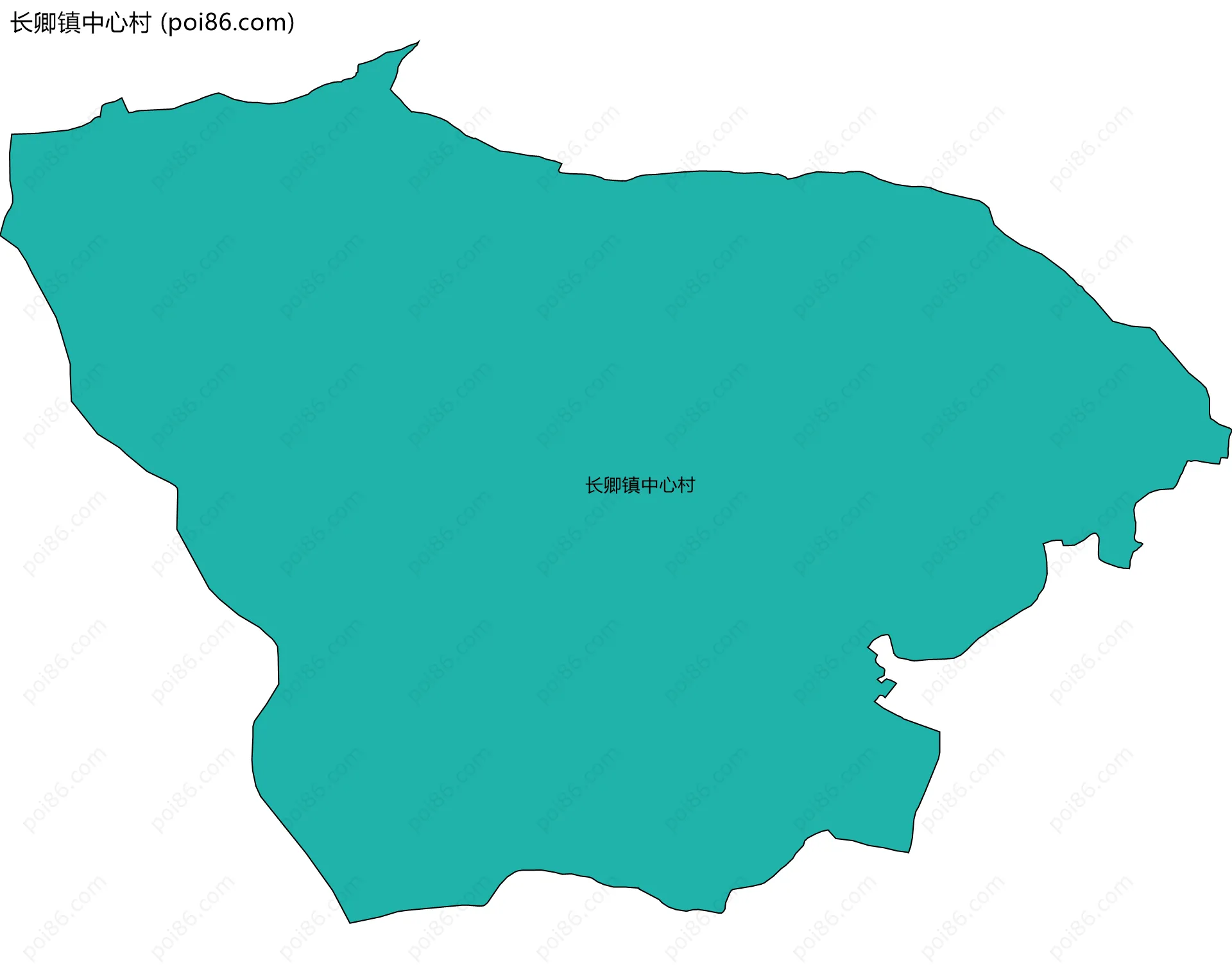 长卿镇中心村边界地图