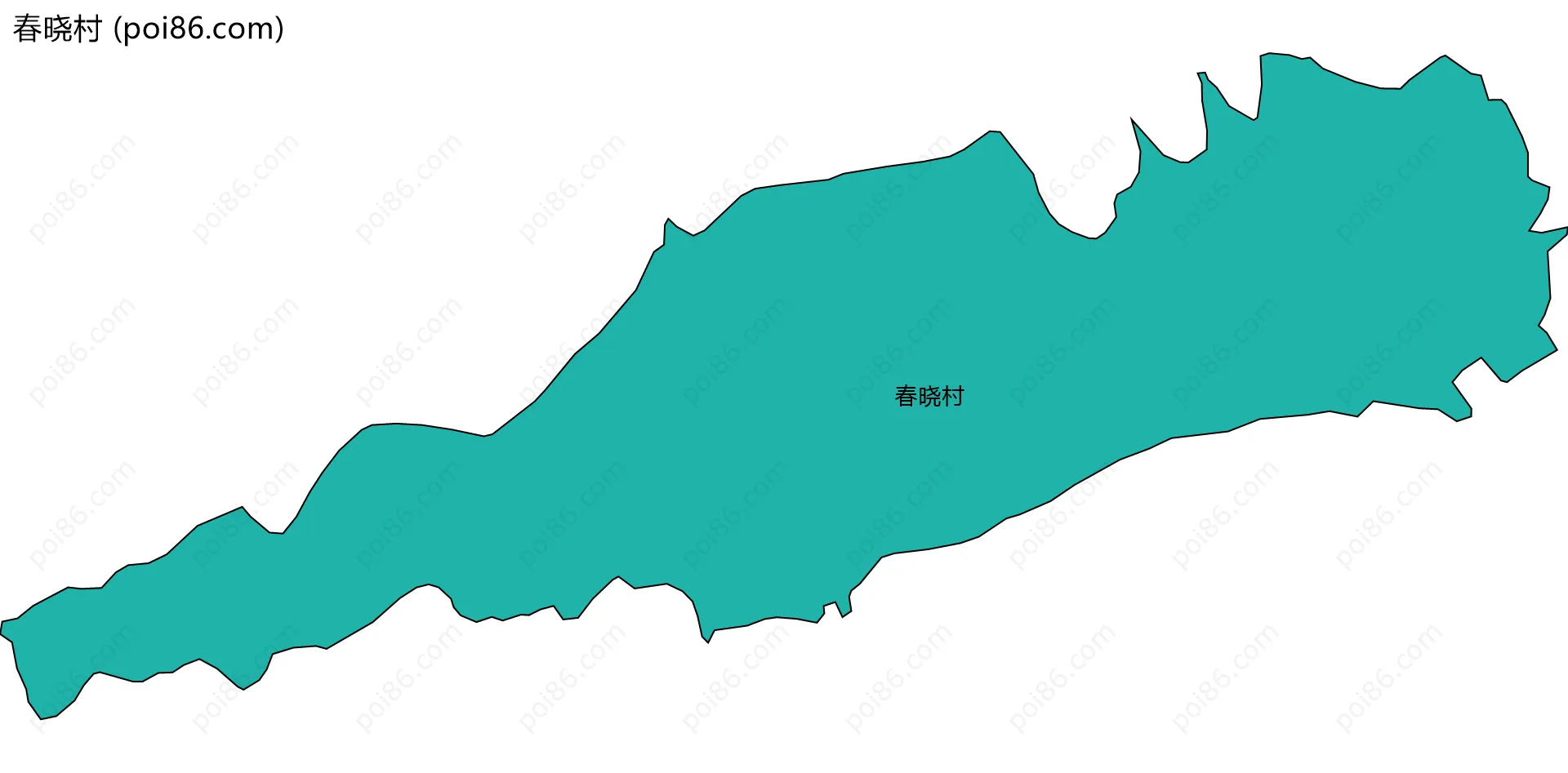 春晓村边界地图