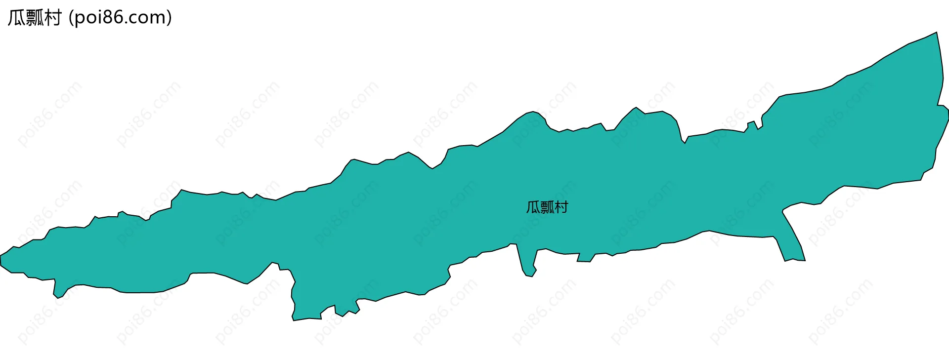 瓜瓢村边界地图