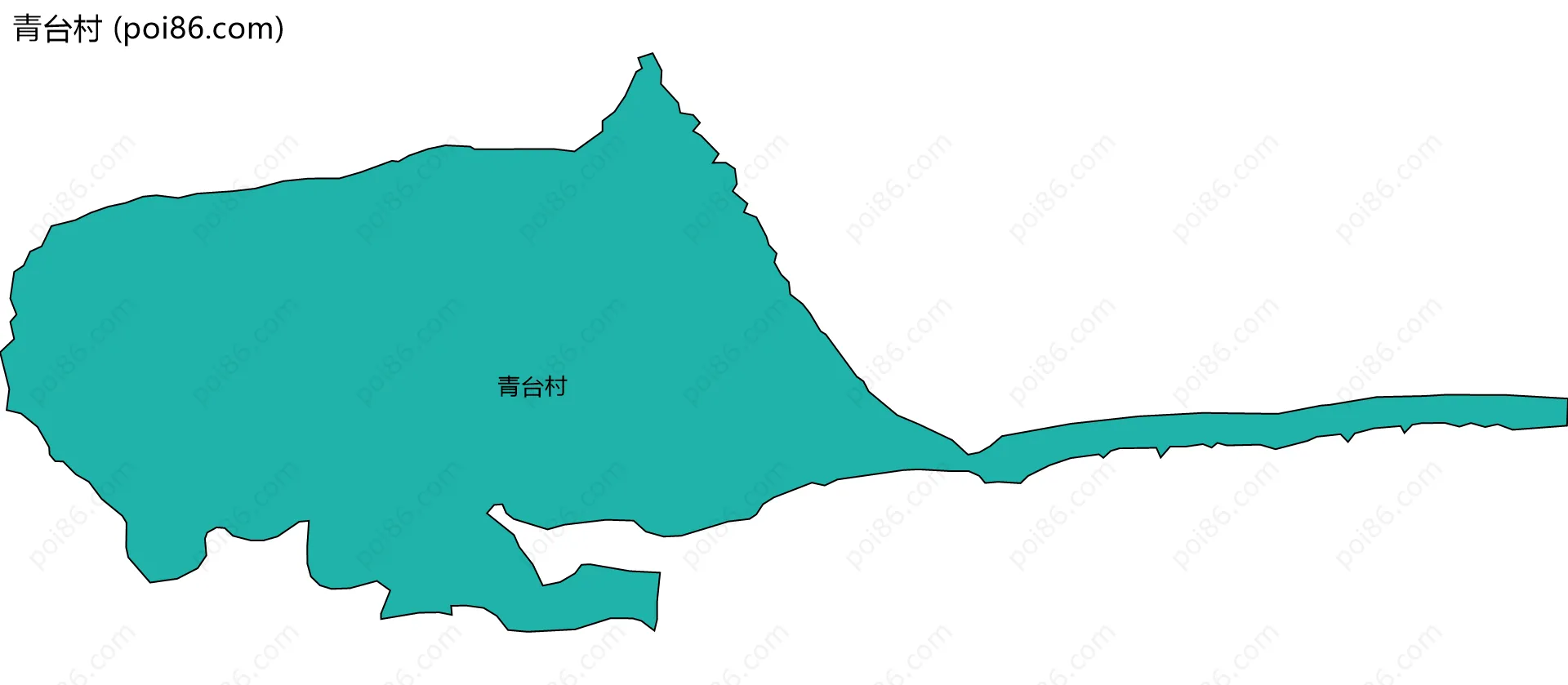 青台村边界地图