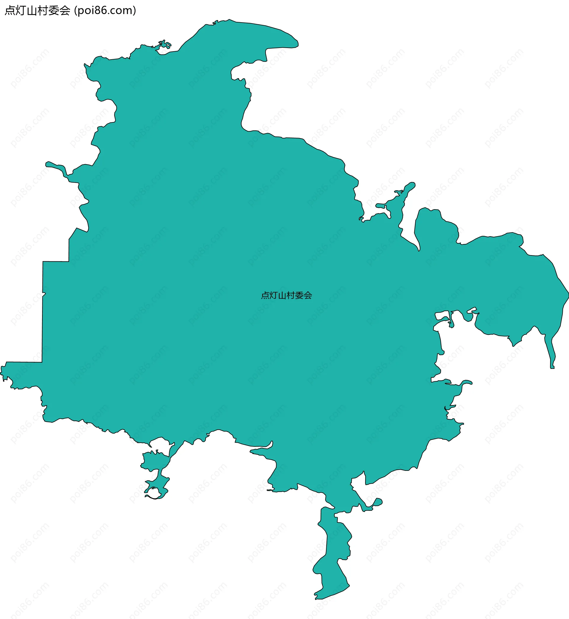 点灯山村委会边界地图