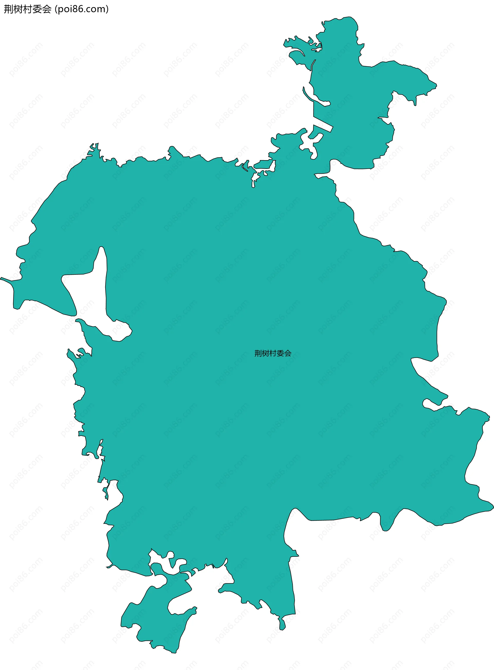 荆树村委会边界地图