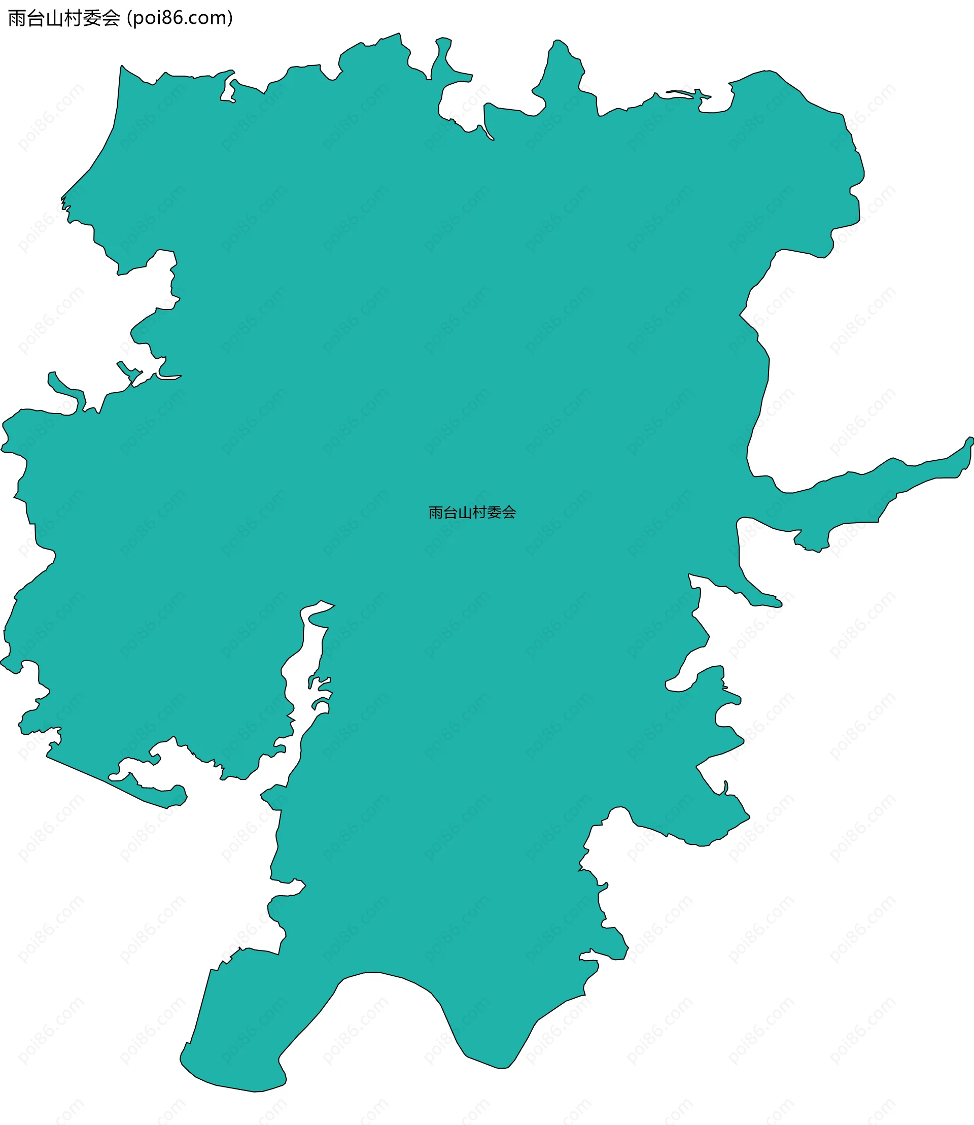 雨台山村委会边界地图