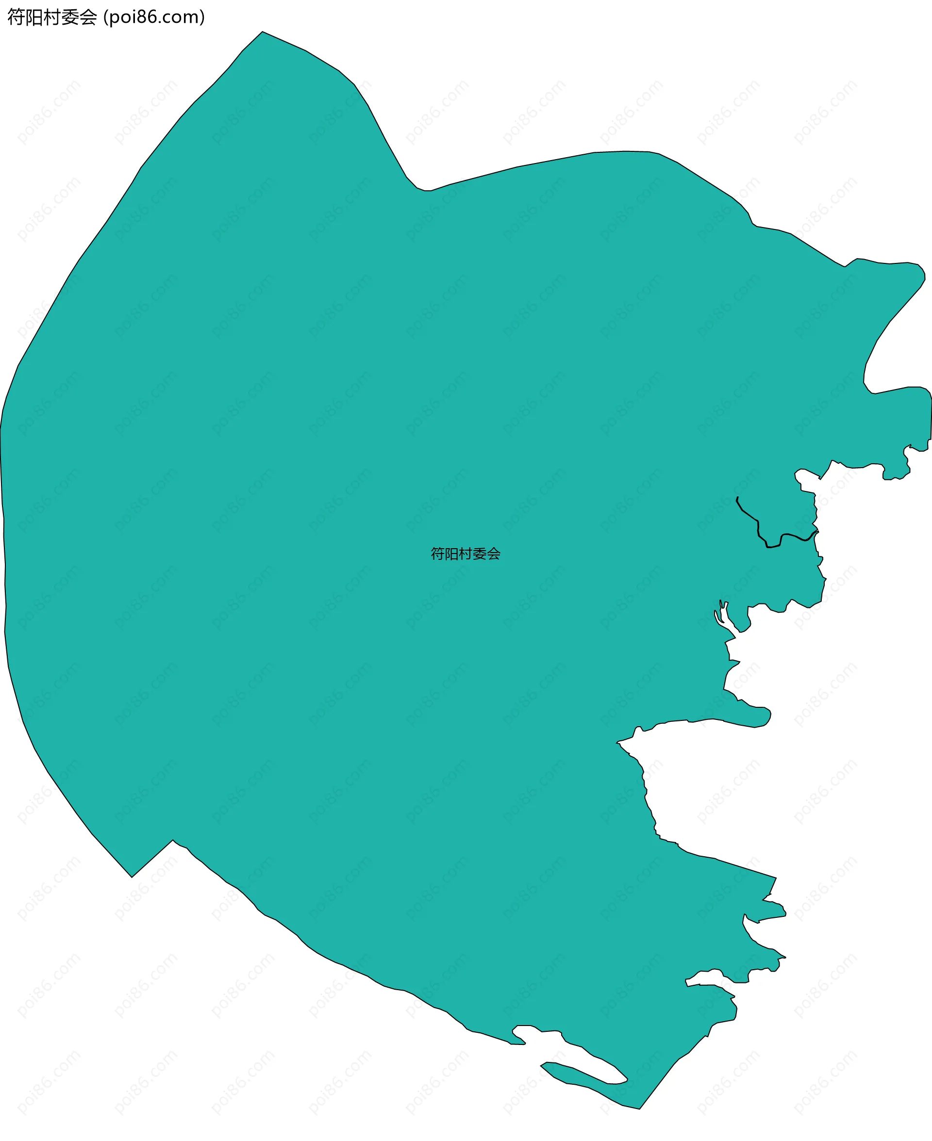 符阳村委会边界地图