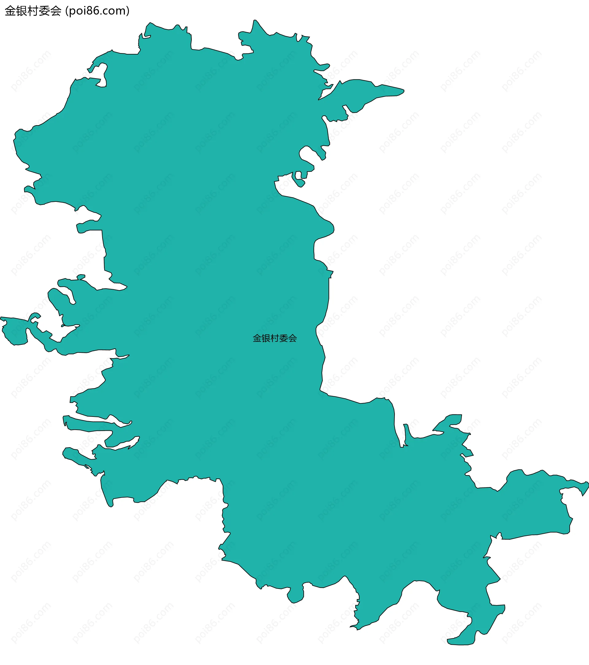 金银村委会边界地图