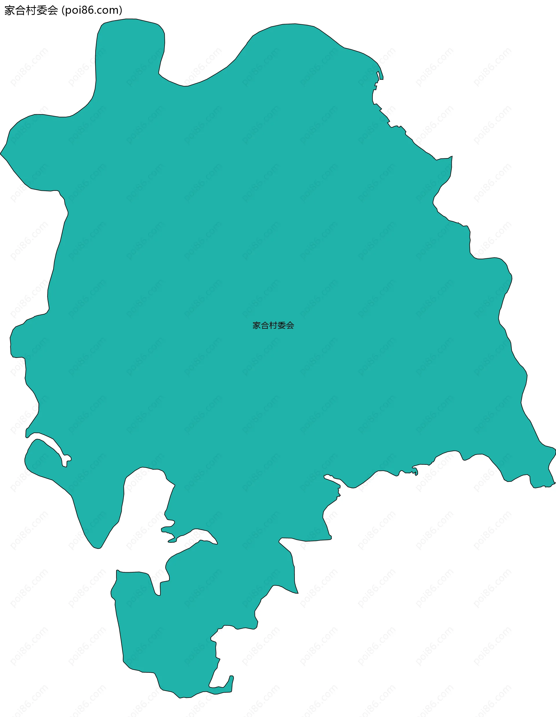 家合村委会边界地图