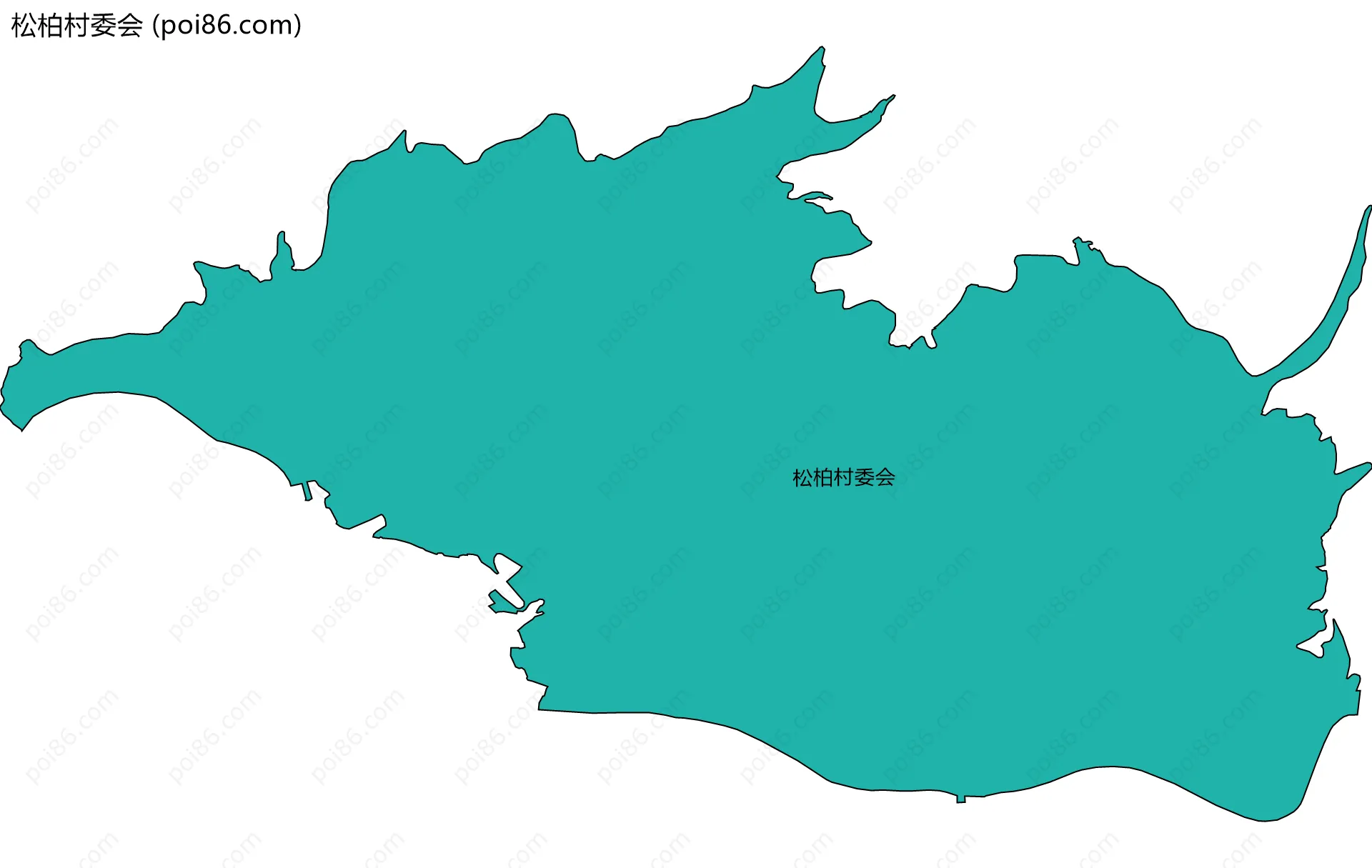 松柏村委会边界地图